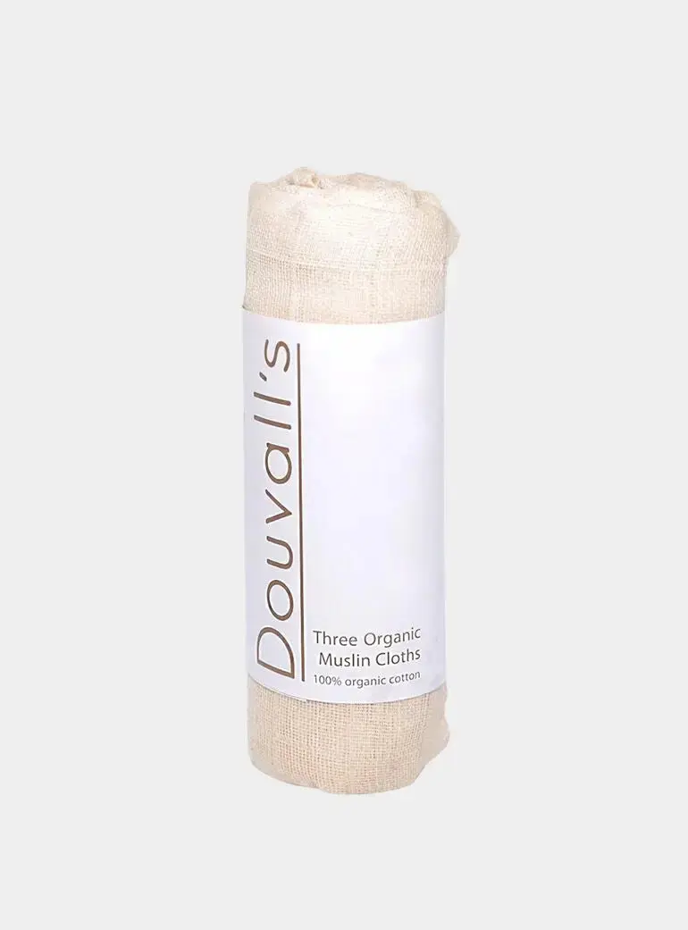 100% Organic Cotton Muslin cloth X3 | Handmade in the UK