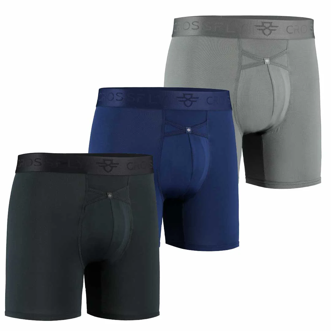 3-Pack: IKON Men's 6" Boxers - Multi