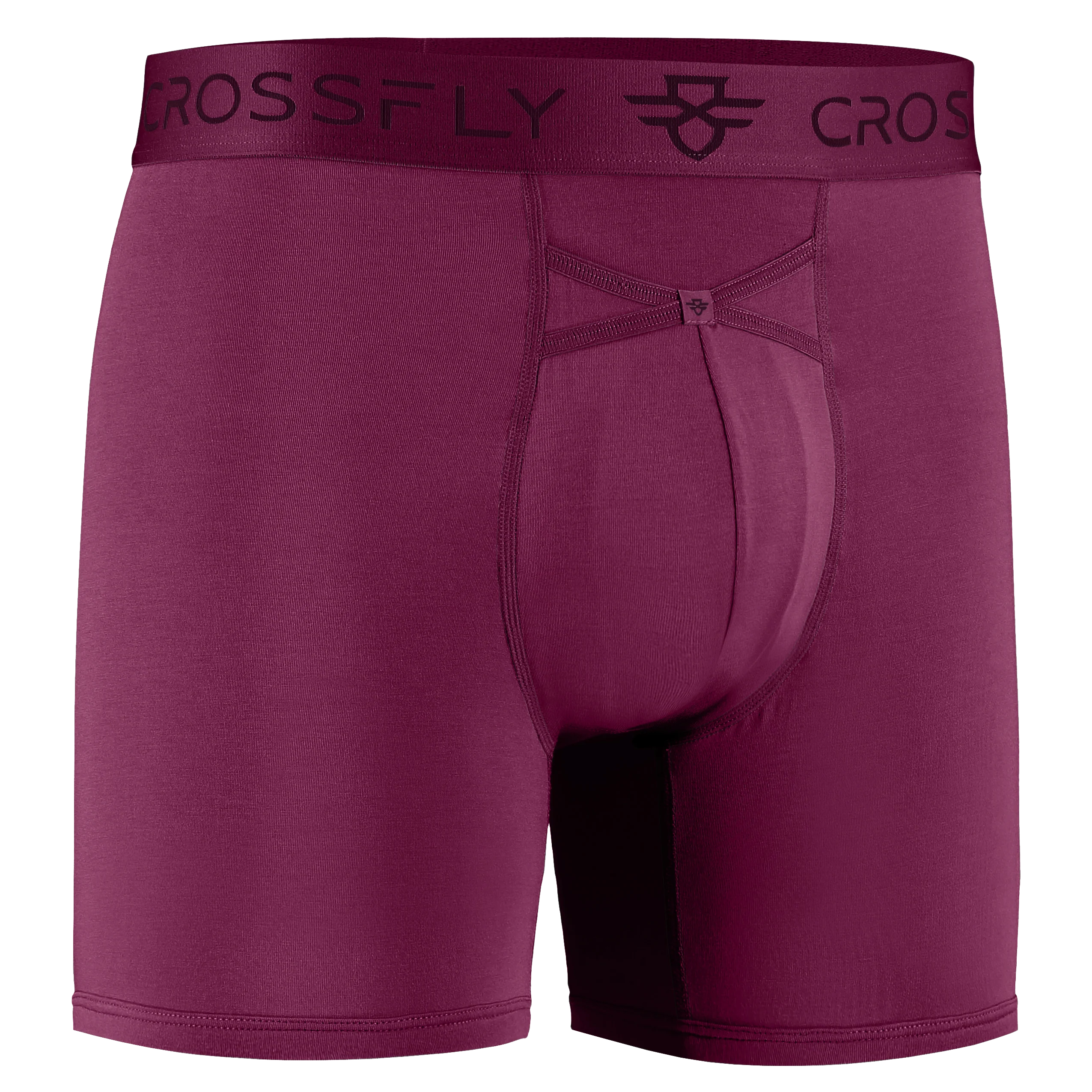 3-Pack: IKON Men's 6" Boxers - Plum / Italia / Charcoal - Image 7