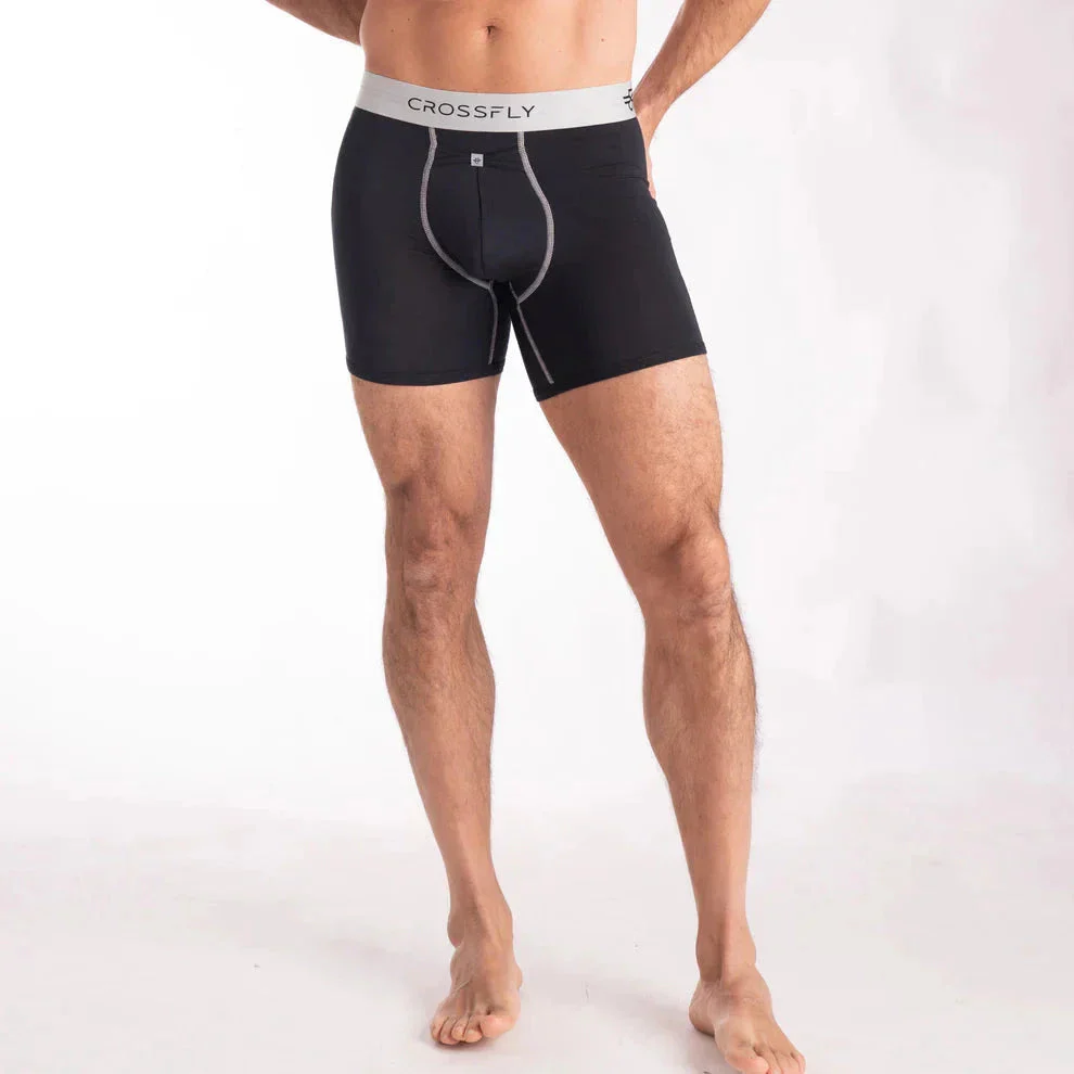 3-pack: IKON X Men's 6" Boxers - PlumGrey / Italia / BlkSilver - Image 4