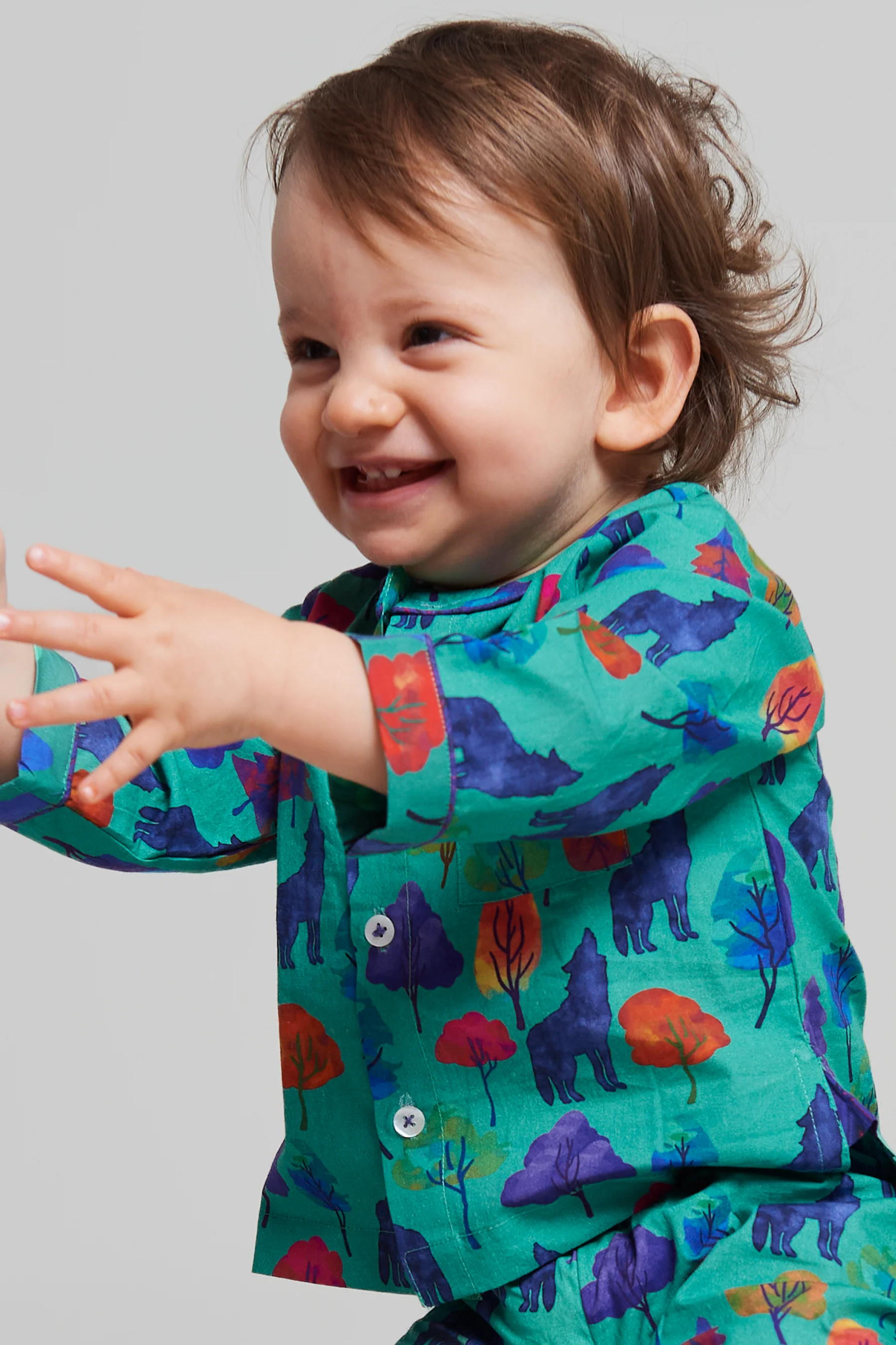 a whimsical howl organic cotton baby pyjama set - Image 5