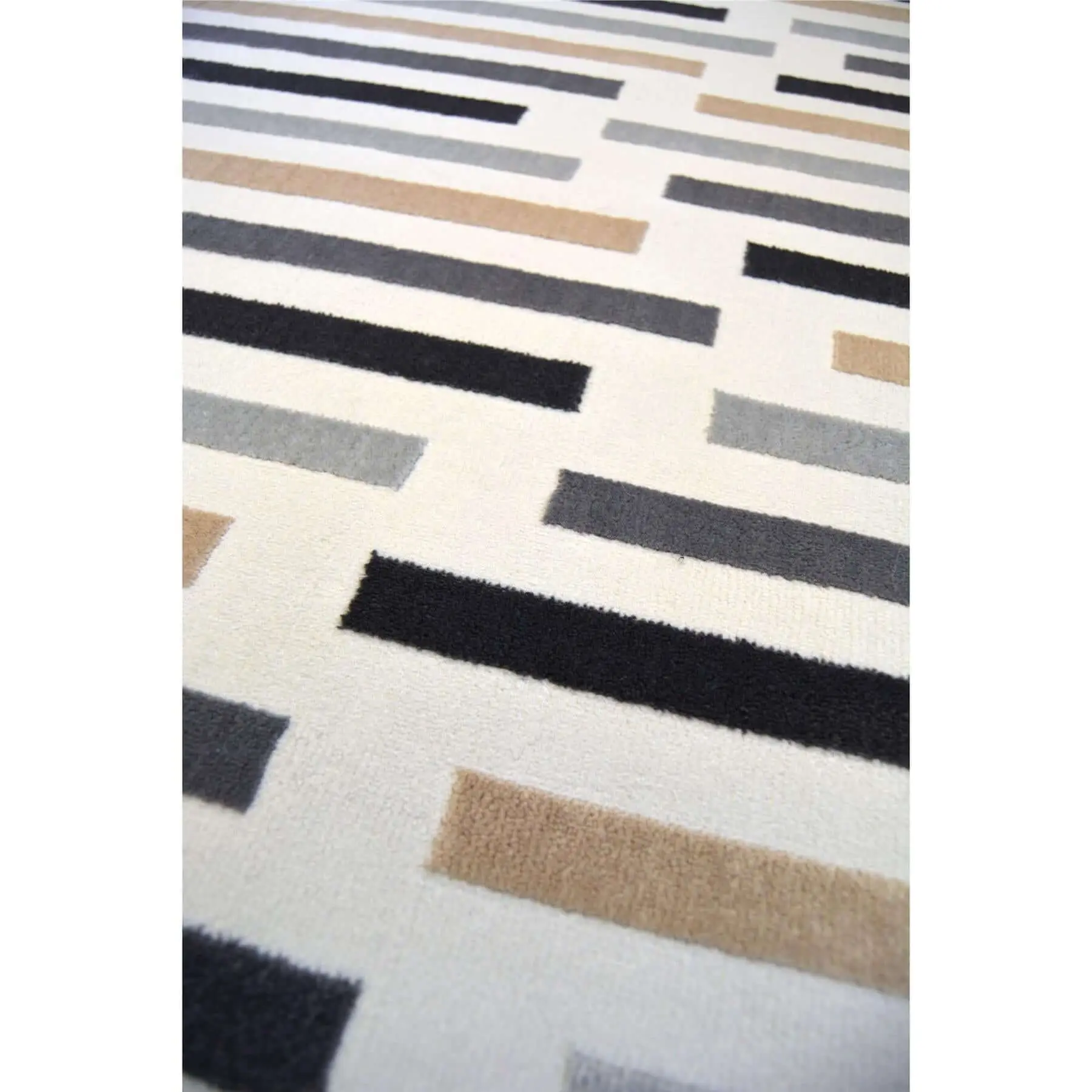 Abstract Multicolour Stripe Rug | R469A - Image 2