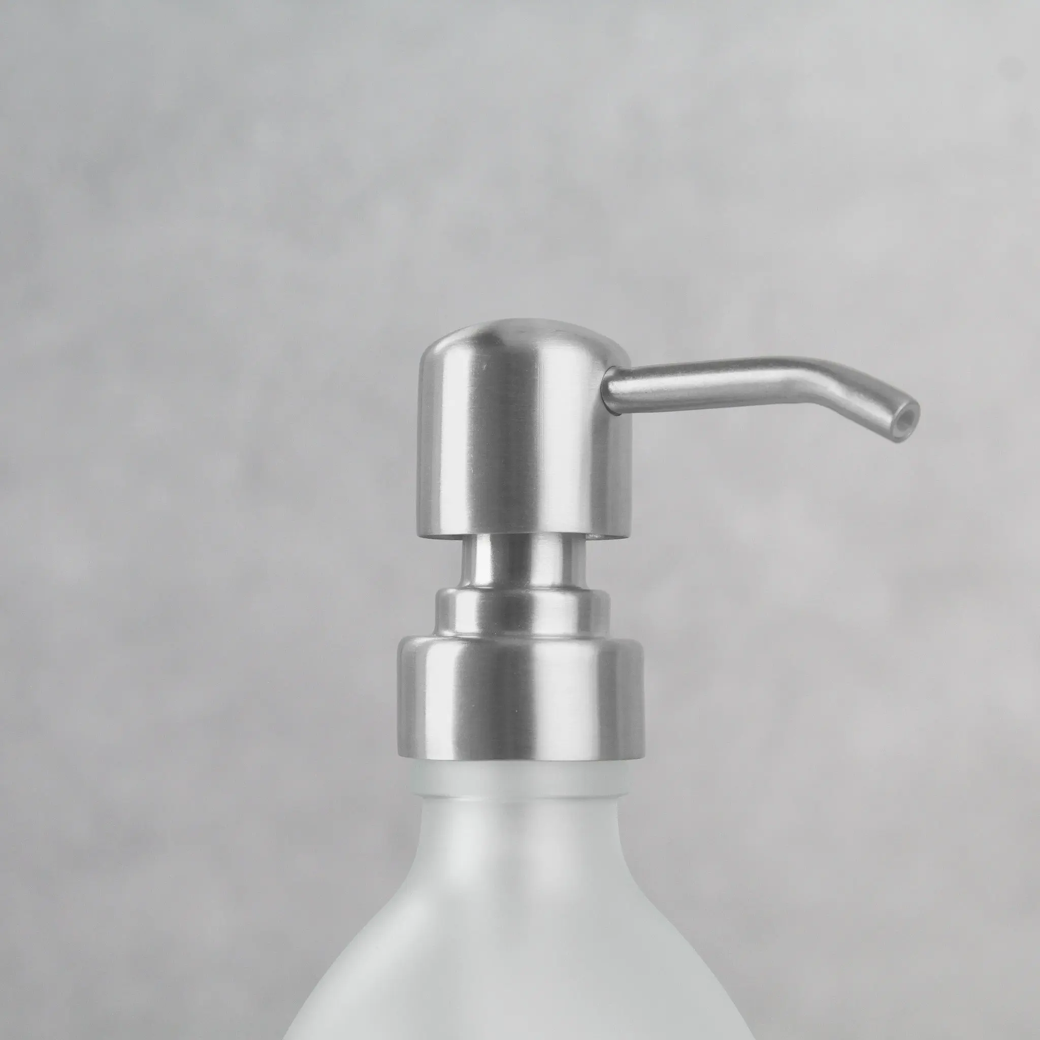 Acacia Tray & Frosted White Glass Dispenser Triple Set - Image 4