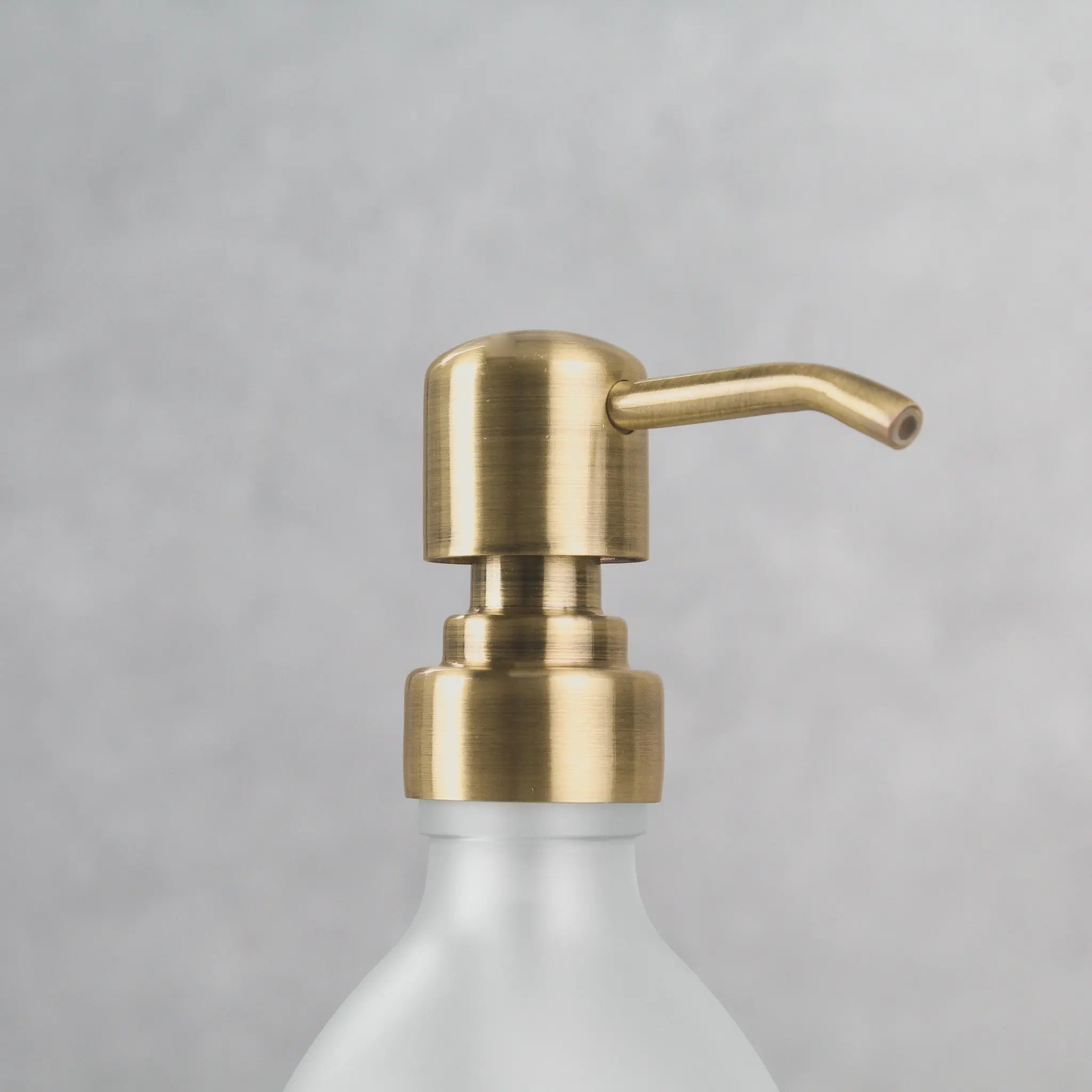 Acacia Tray & Frosted White Glass Dispenser Triple Set - Image 5