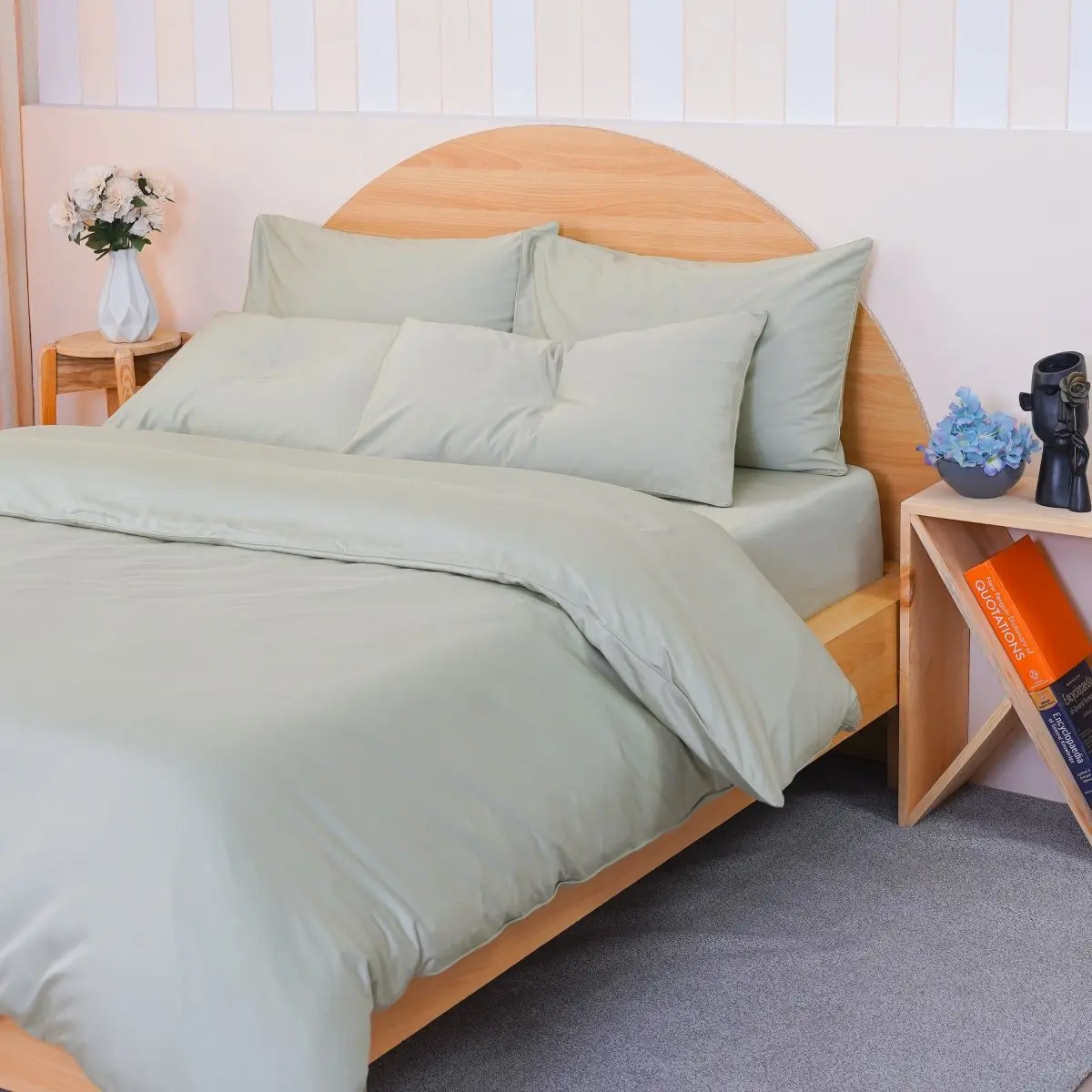 Sage Green Ackly Bamboo Bedding - Image 2