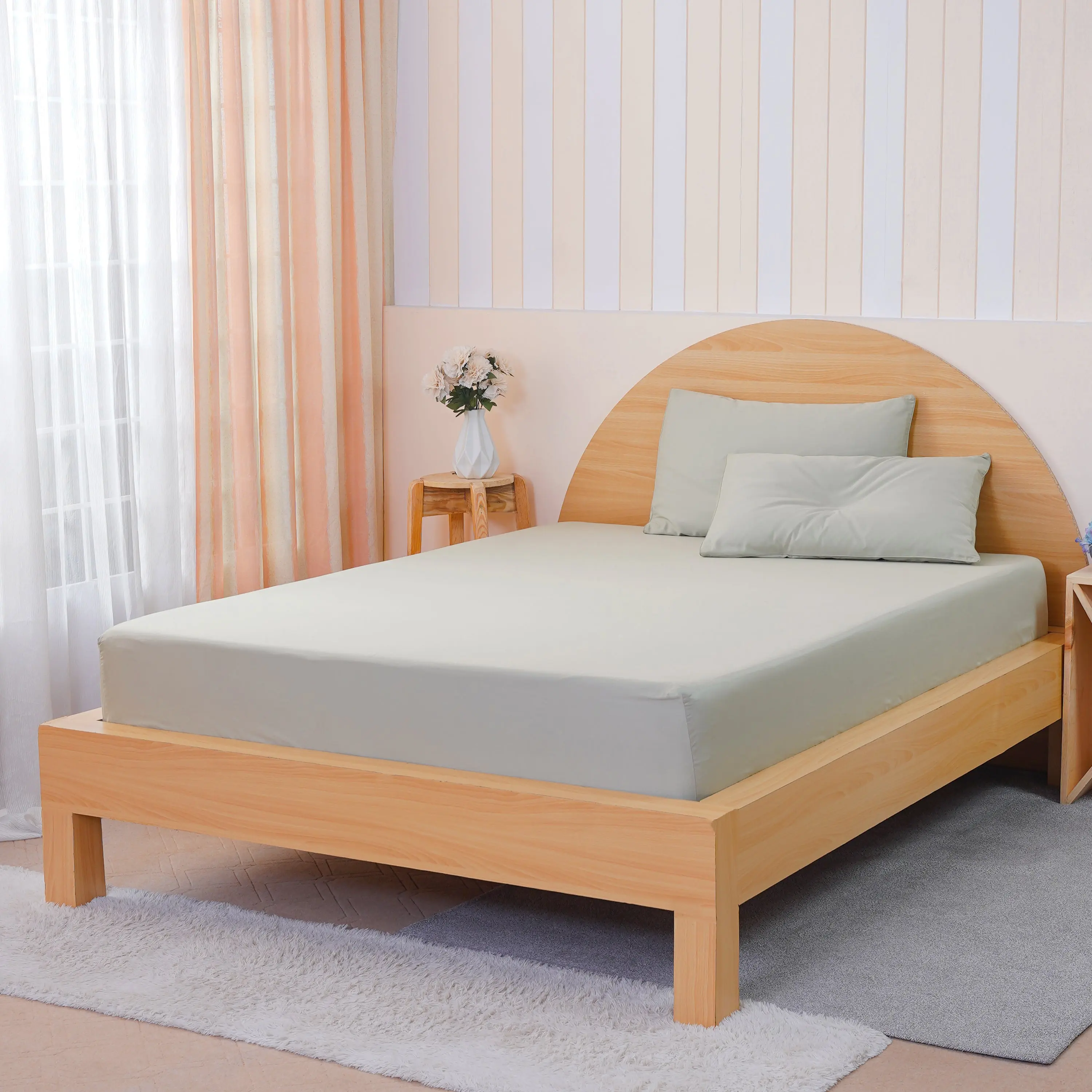 Ackly Bamboo - Sage Green Fitted Sheet