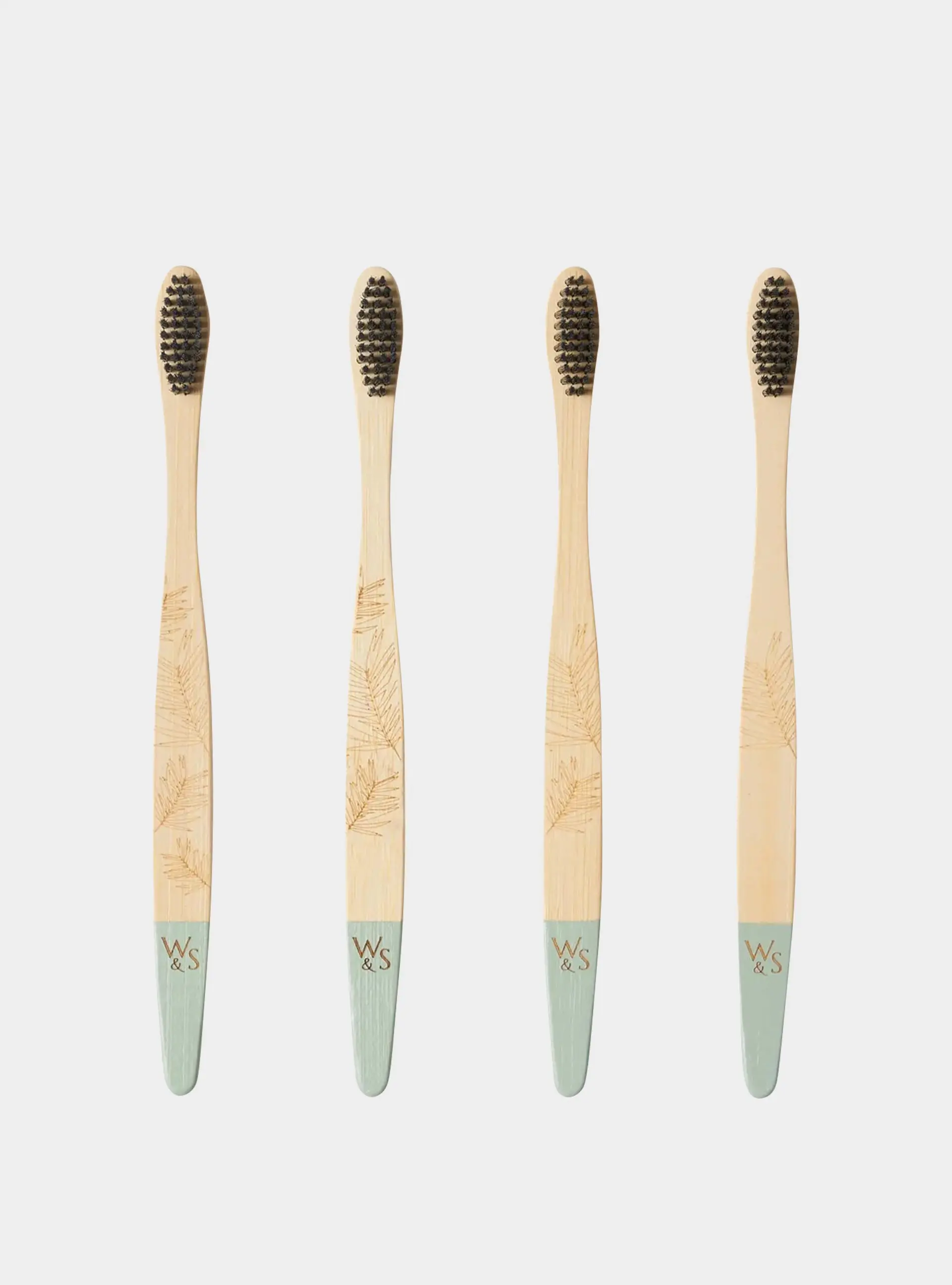 Adult Bamboo Toothbrush - 4 Pack - Medium Bristles