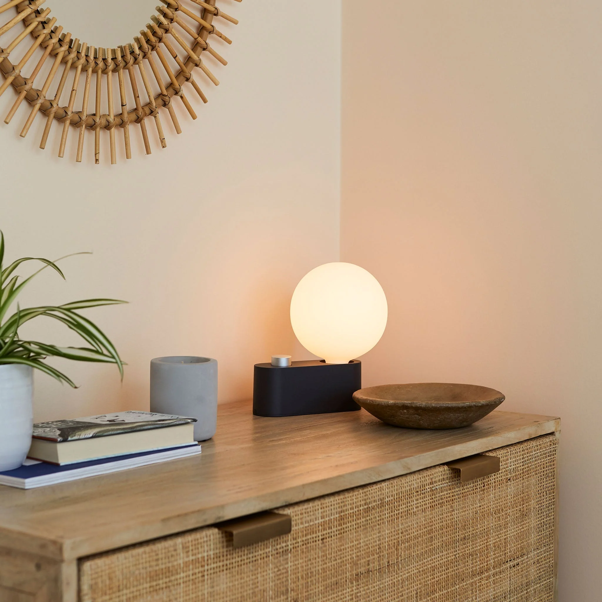 Alumina Multi-Use Lamp in Charcoal - Set of 2 - Image 4