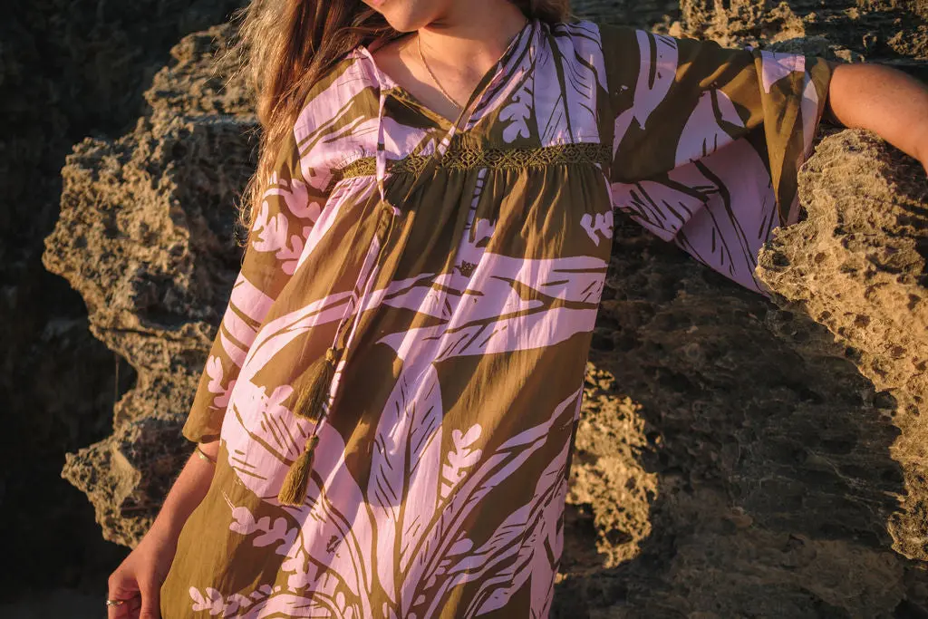 Alya Tropical Print Long Dress - Image 5