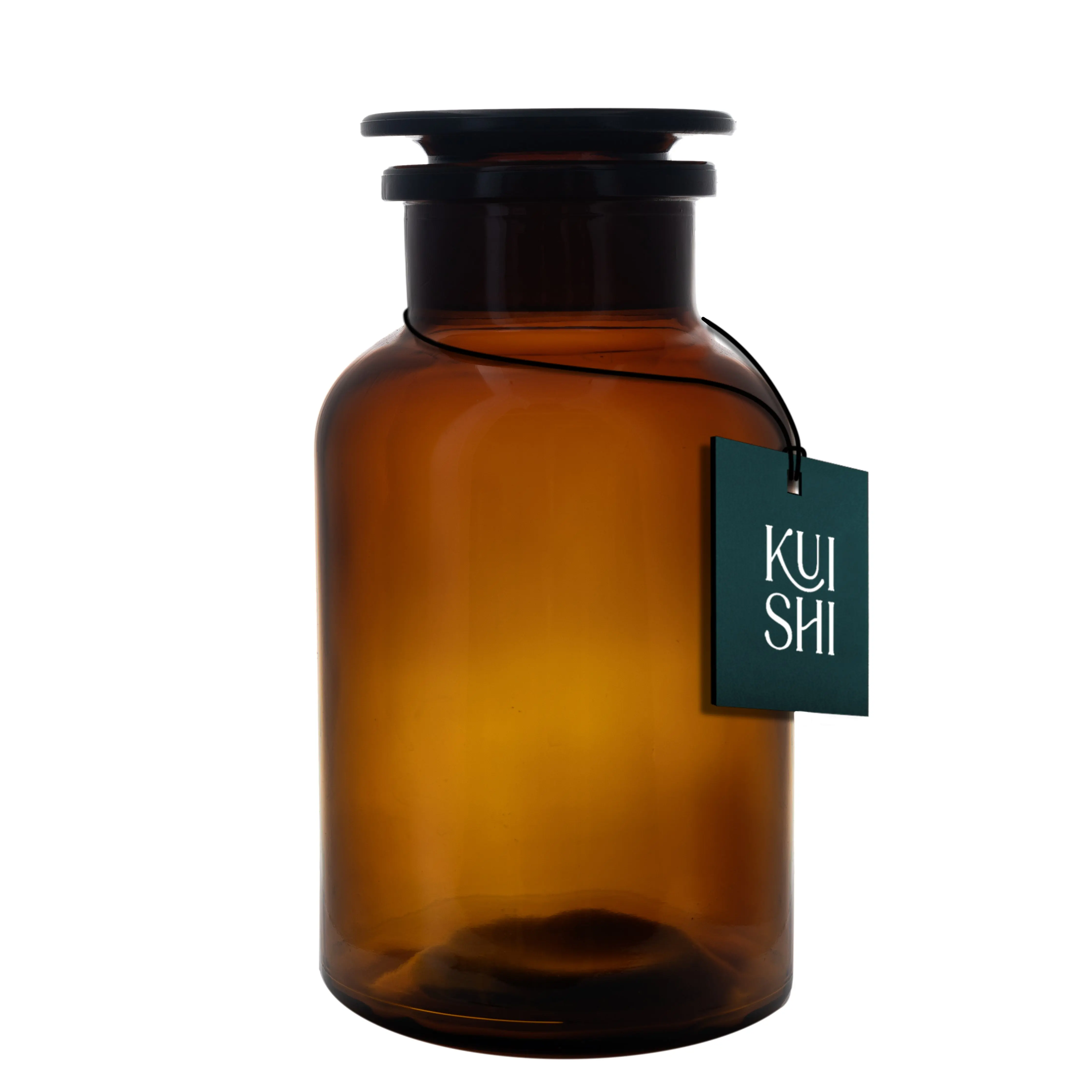 Amber Glass Apothecary Jars - Image 7