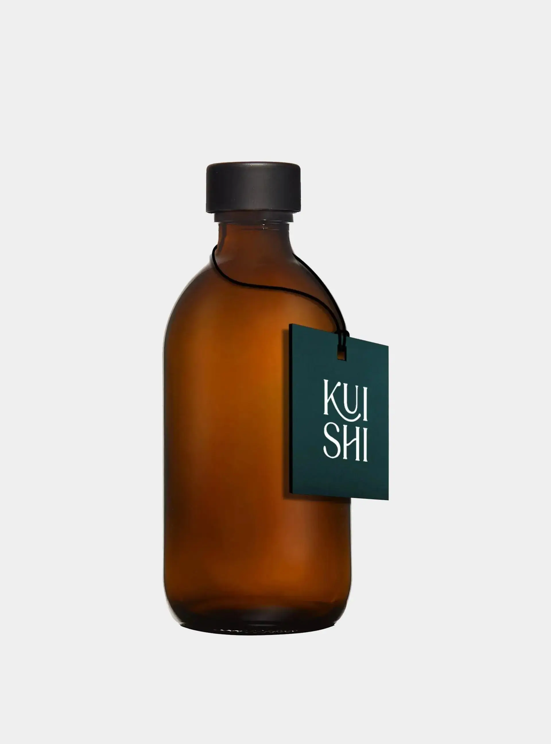Amber Glass Bottle and Metal Cap