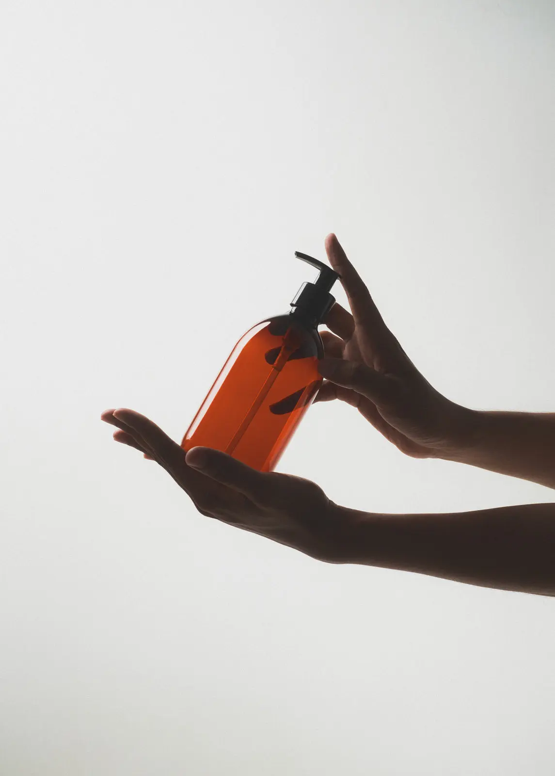 Amber Plastic Pump Bottle - Image 5