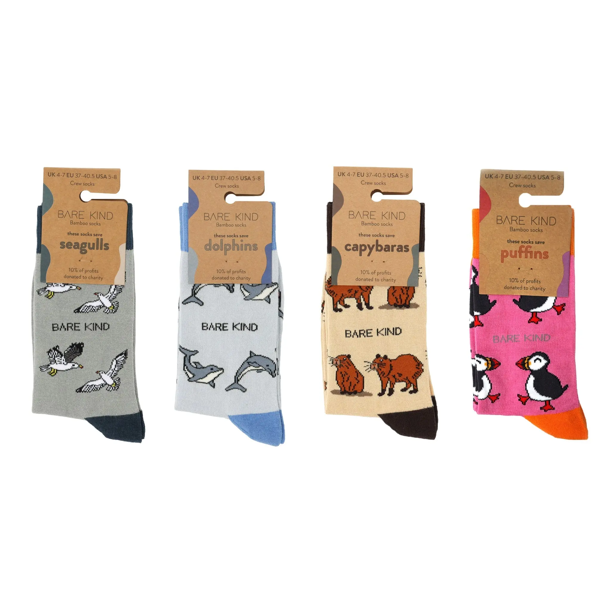Animal Antics 4 Pack Bamboo Sock Set - Image 2