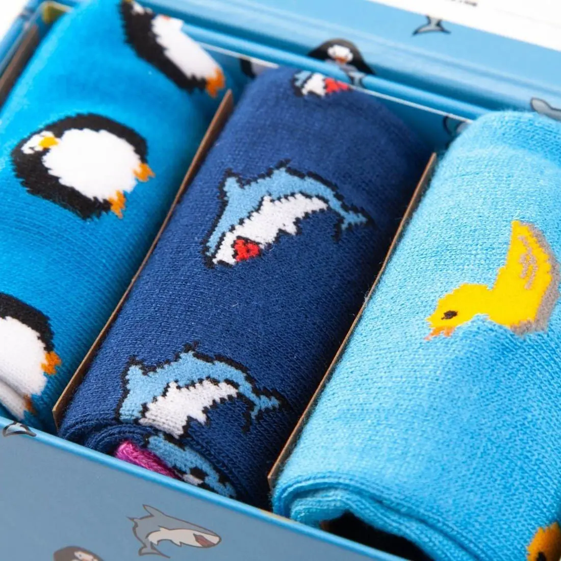 Animal Sock Box - 3 Pairs of Bamboo Socks (His) - Image 3