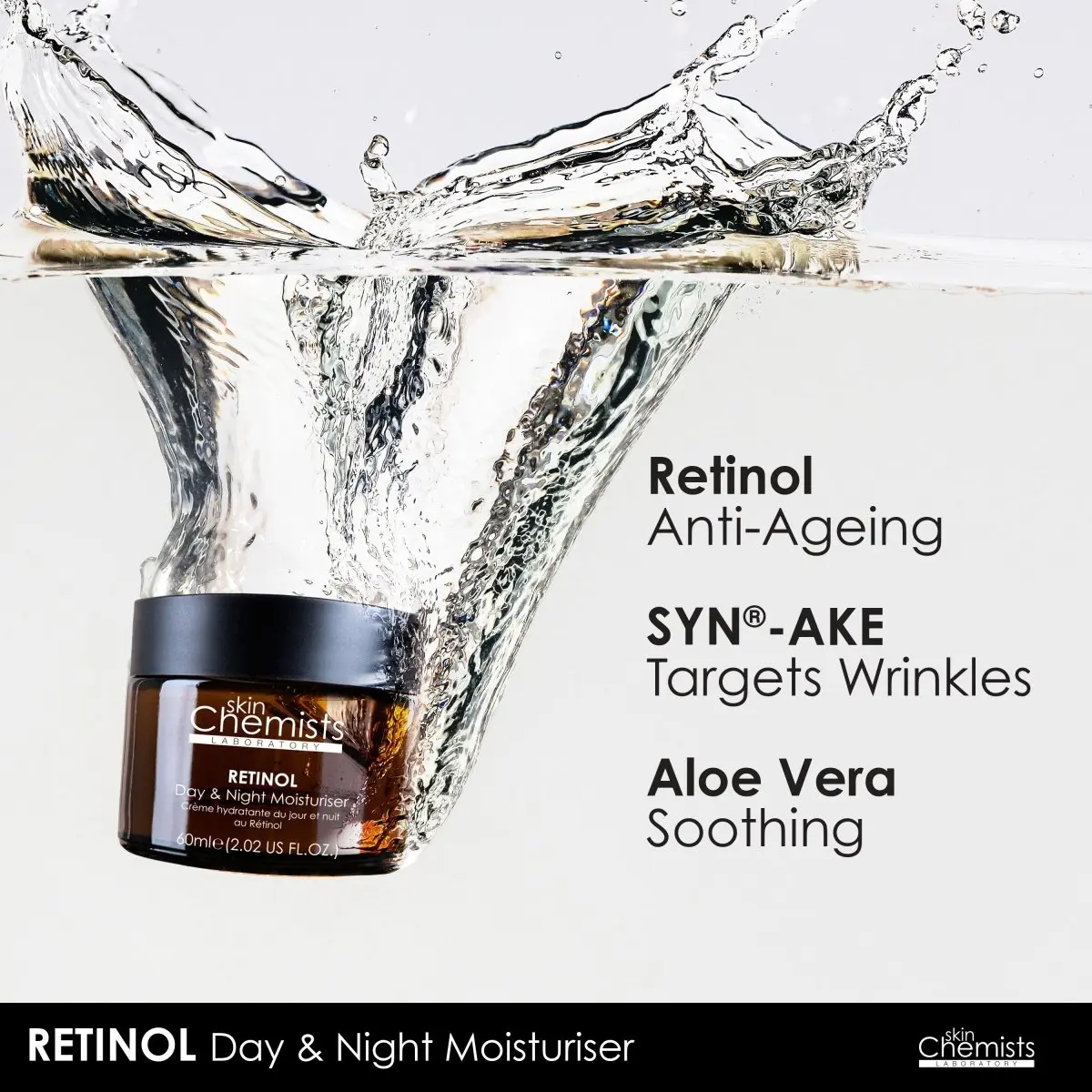 Anti-Ageing Retinol Night Moisturiser with SYN®-AKE 60ml - Image 3
