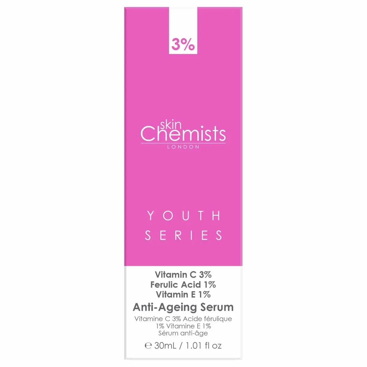 Anti-Ageing Serum Vitamin C 3%, Ferulic Acid 1%, Vitamin E 1% 30ml - Image 3