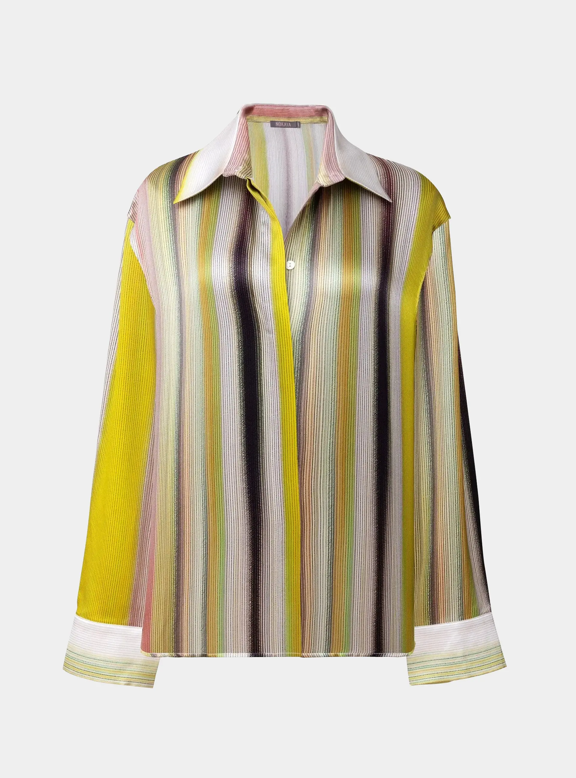 Art Stripes Silk Shirt