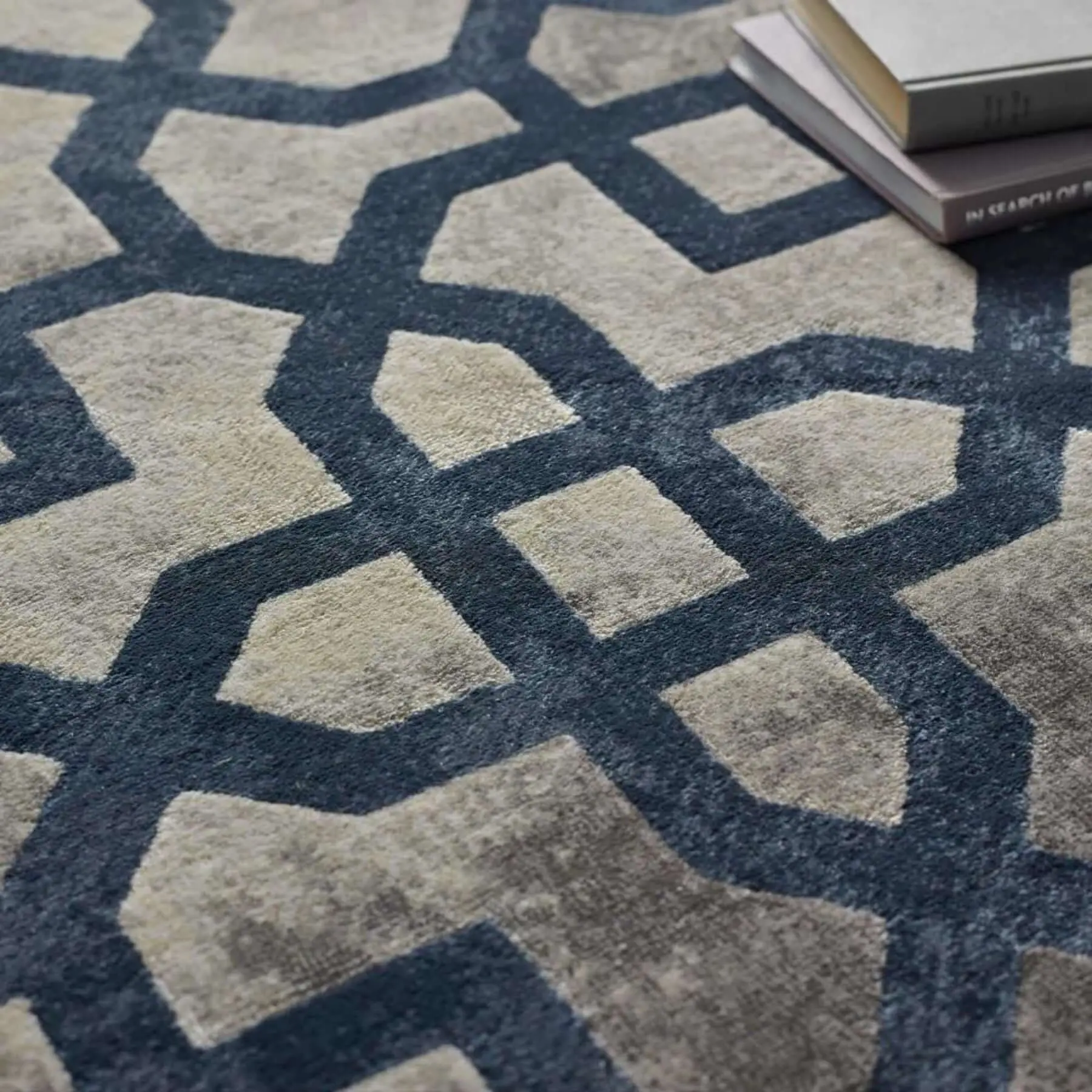 Avanti Navy Moroccan Rug - Image 2