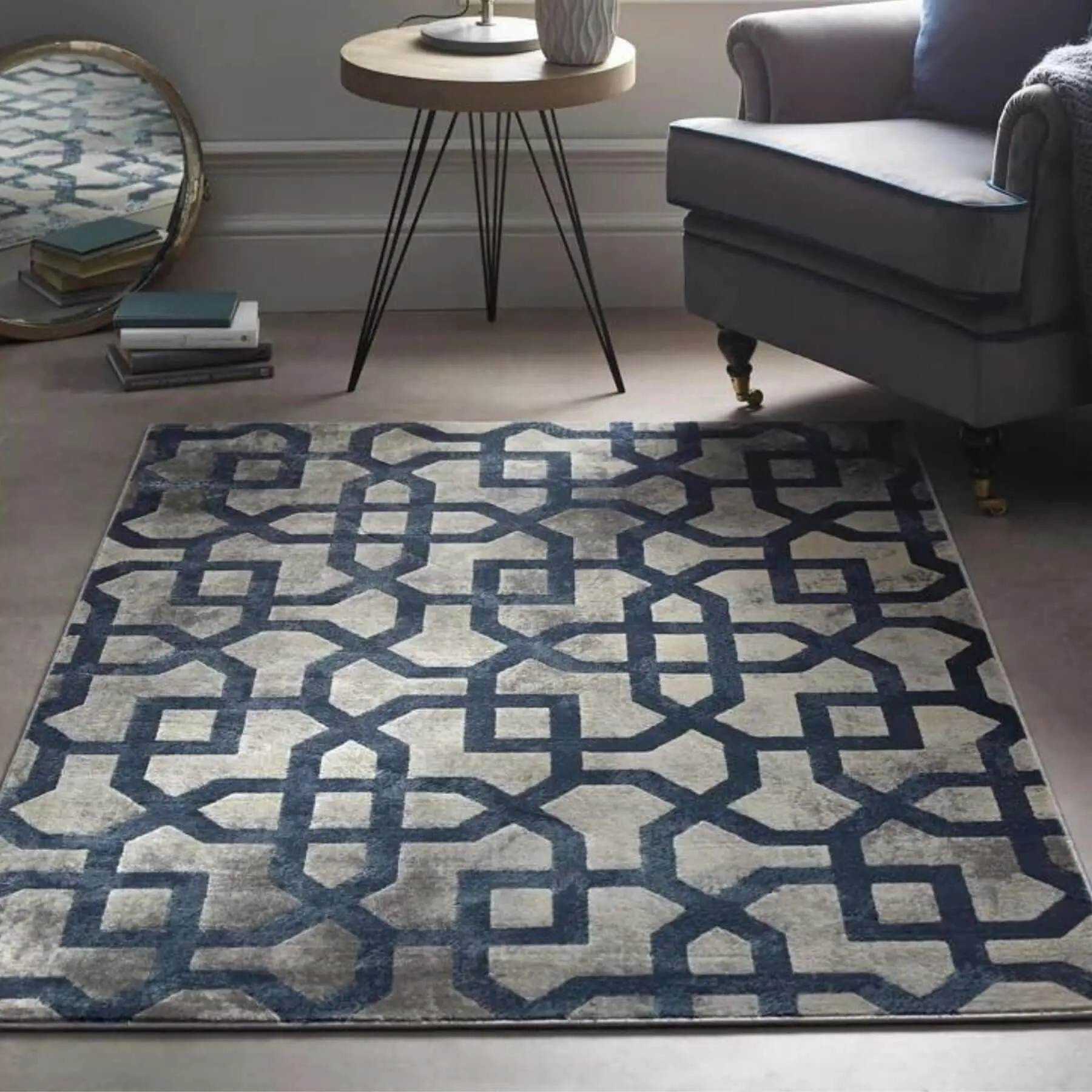 Avanti Navy Moroccan Rug - Image 4