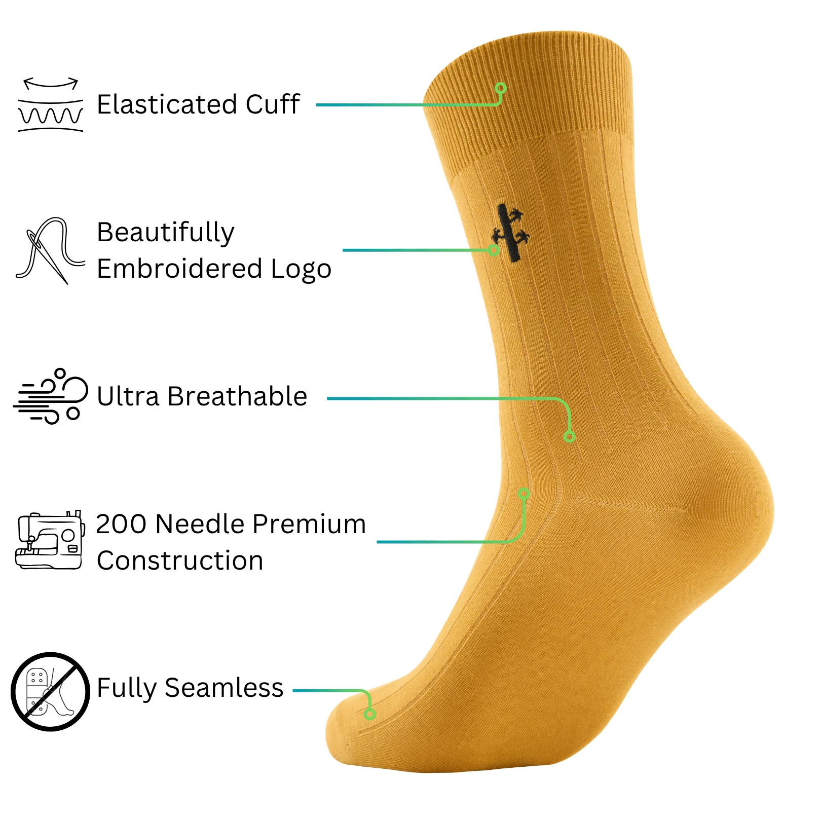 Bamboo Ribbed Dress Socks - Image 4