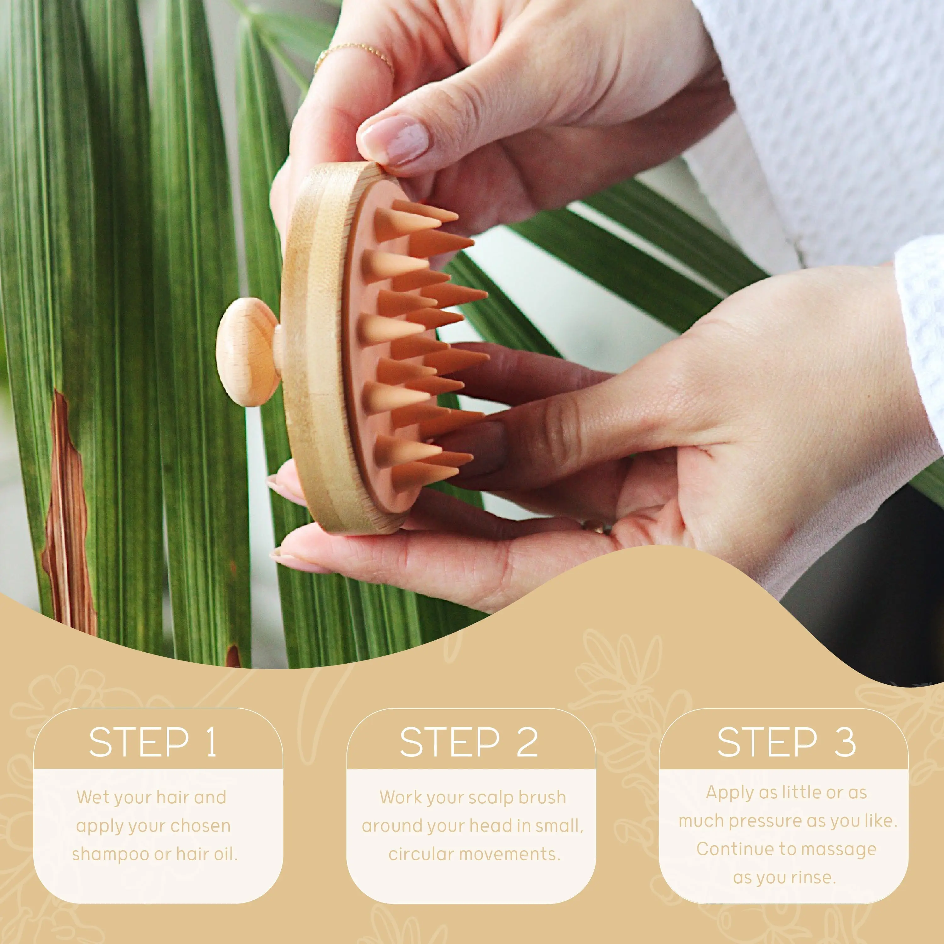 Bamboo Scalp Massager - Image 7