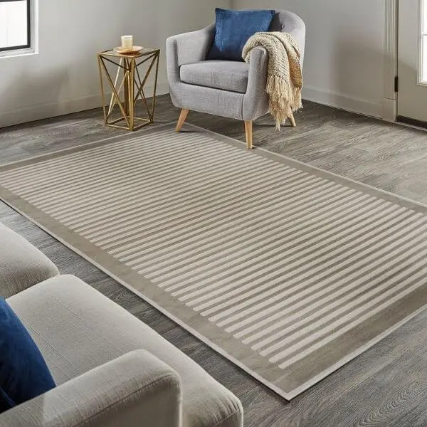 Belgrade Natural Striped Rug - Image 2