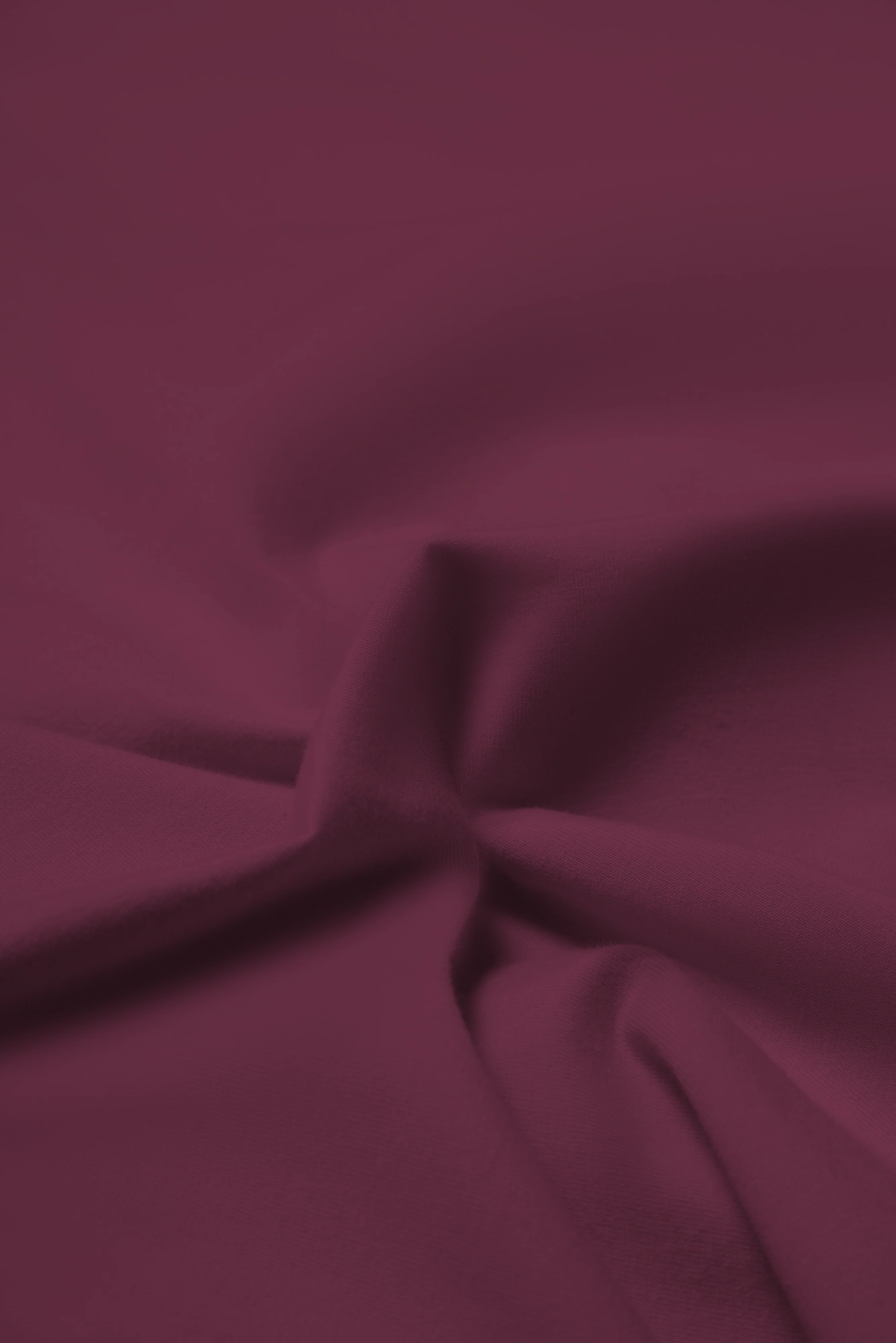 Bevis Long Sleeve Cotton T-shirt - Burgundy - Image 2