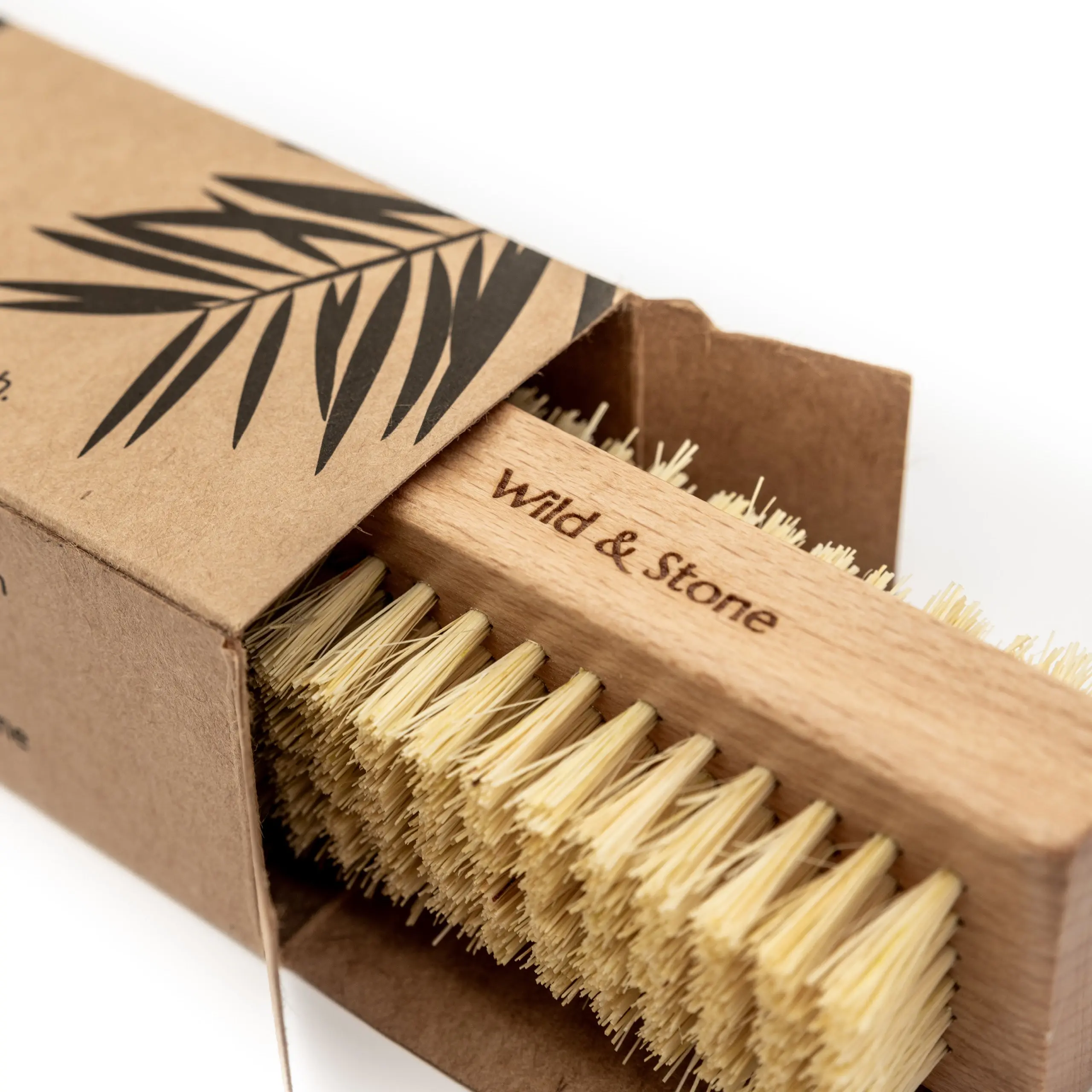 Biodegradable Natural Bristle Nail Brush - Image 2
