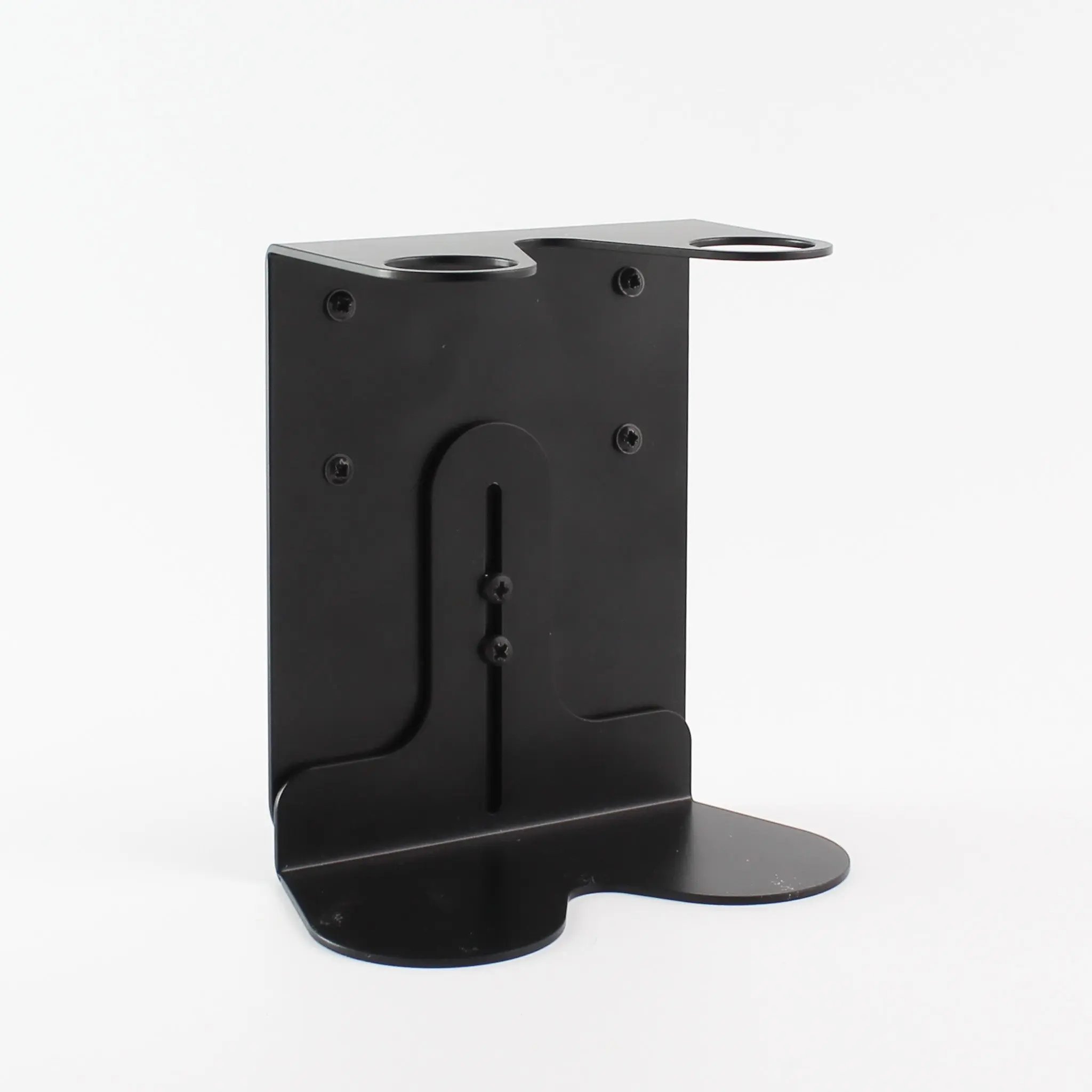 Black Wall Bracket & Clear Glass Dispenser Set - Image 2