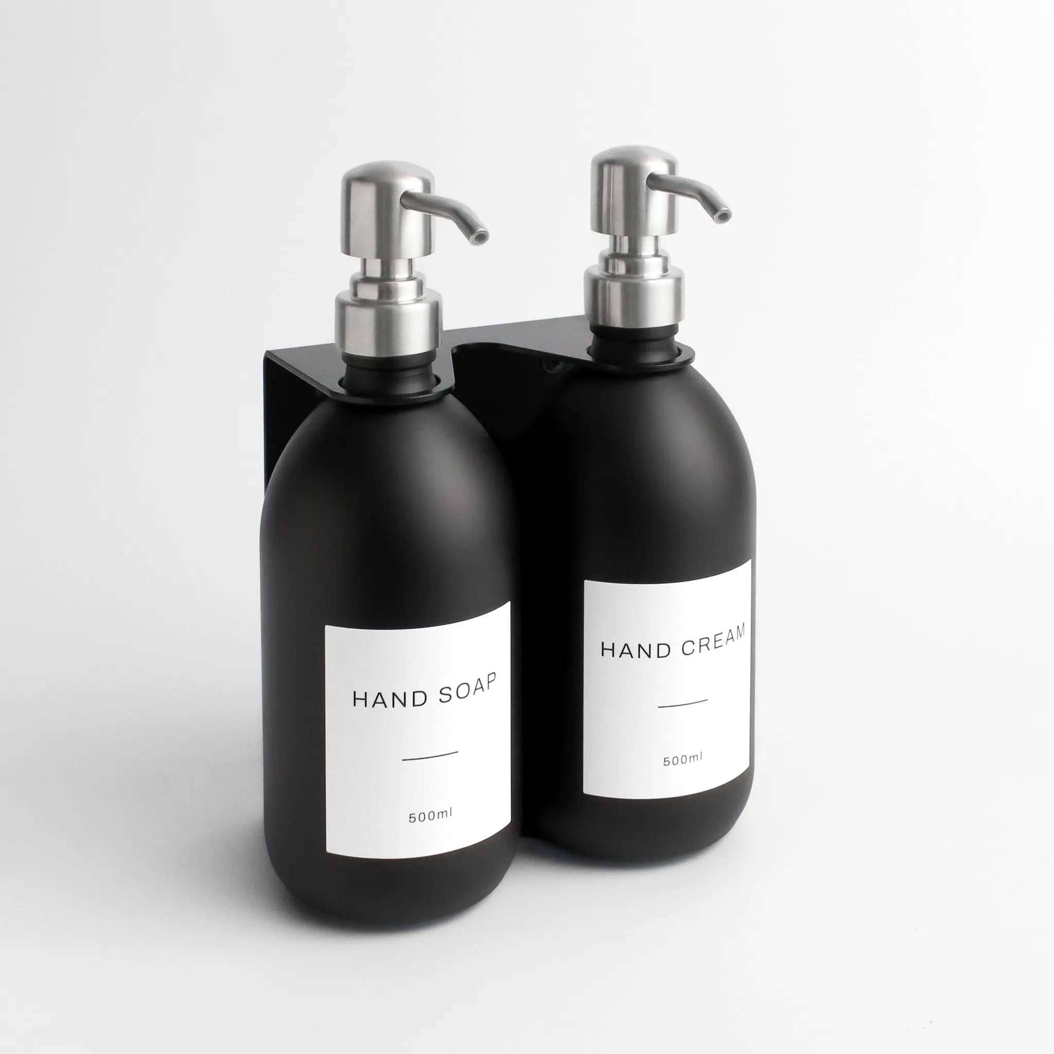 Black Wall Bracket & Matte Black Dispenser Set - Image 13