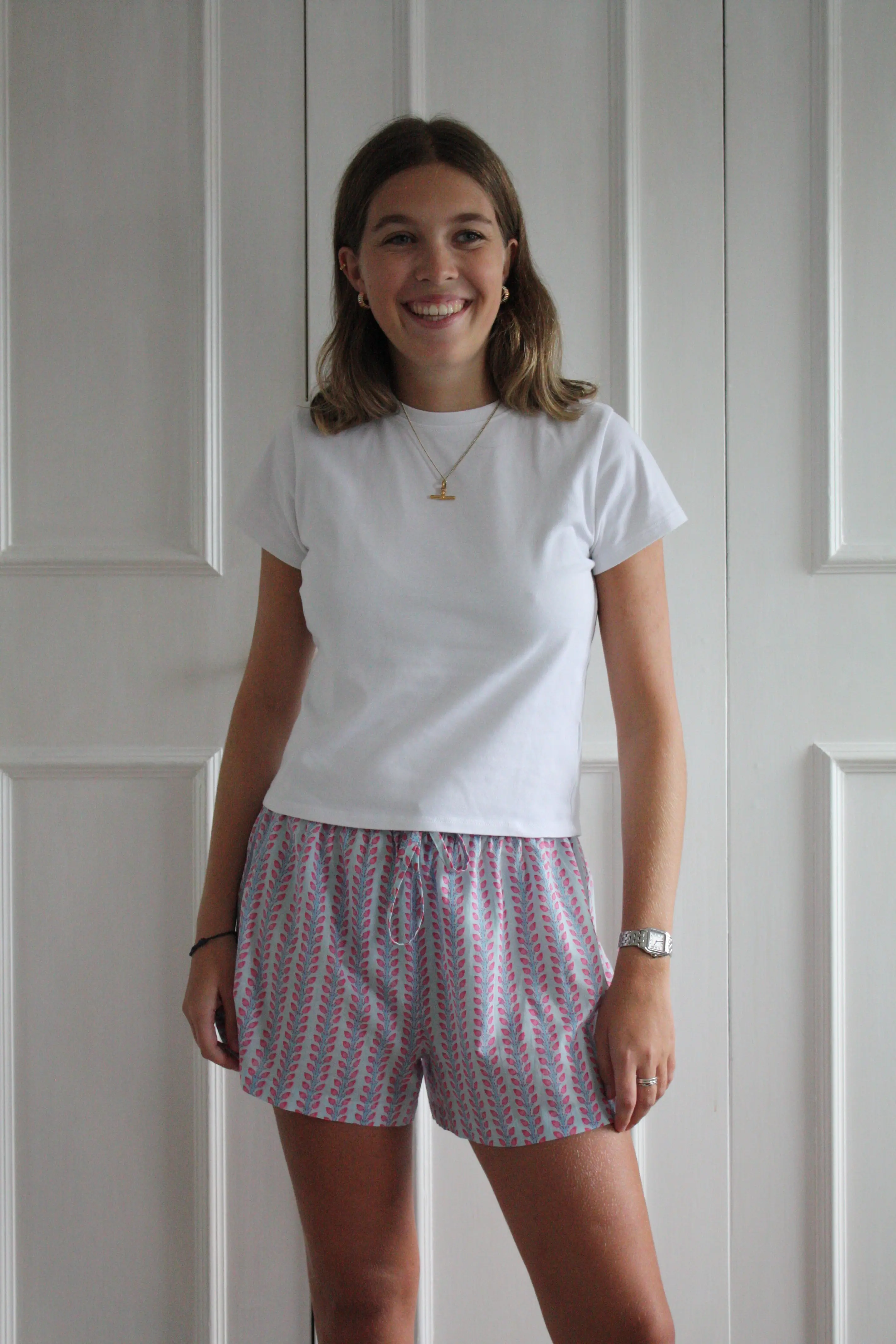 Blossom Stripe Women's Pyjama Shorts - Image 2