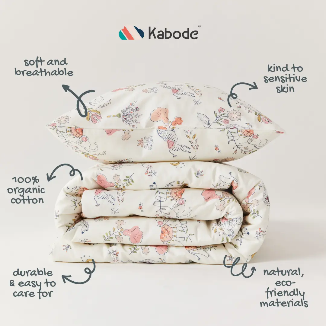 Boho Organic Cotton Duvet Cover & Pillowcase - Image 4