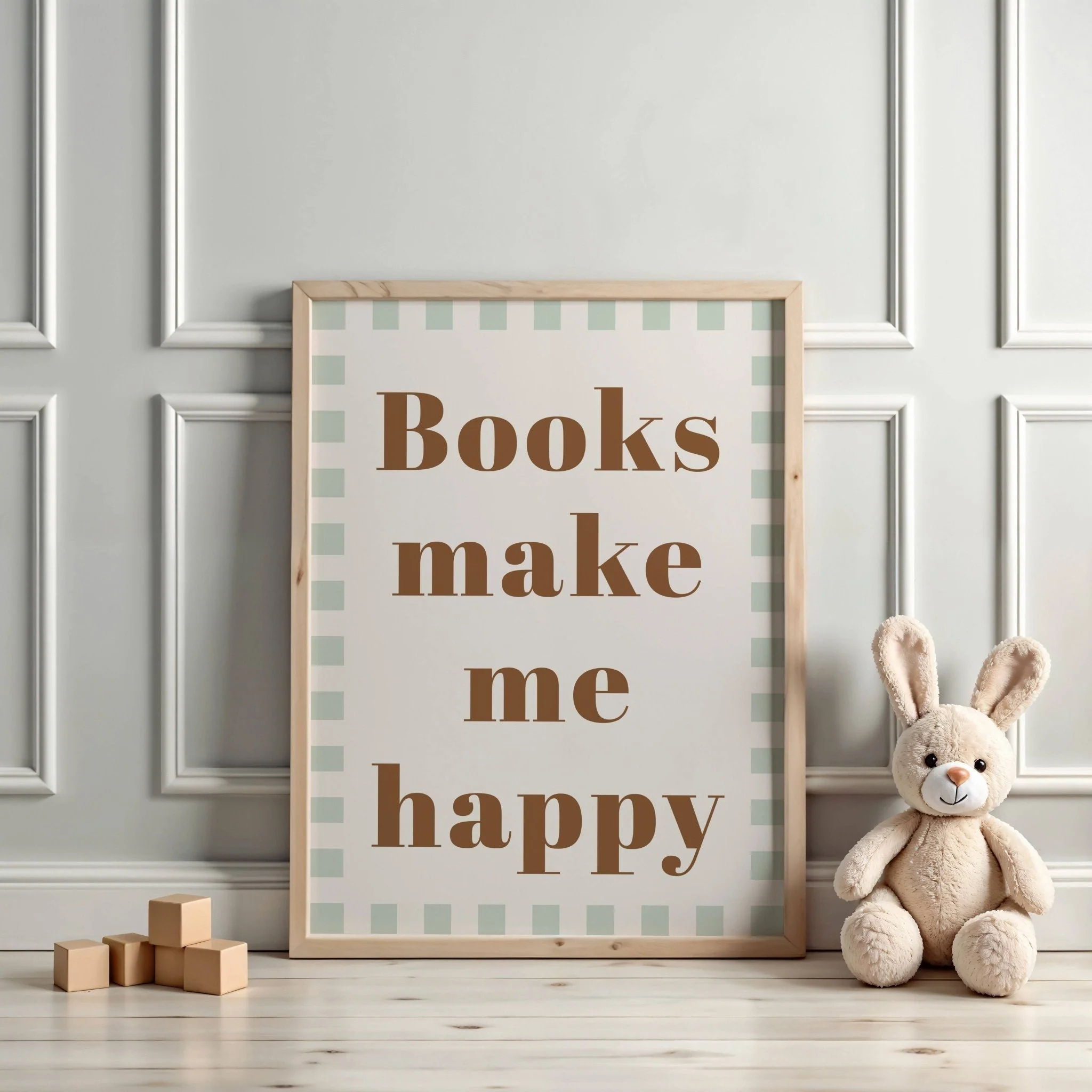 Books make me happy - Checkerboard Edition - Print - Image 2
