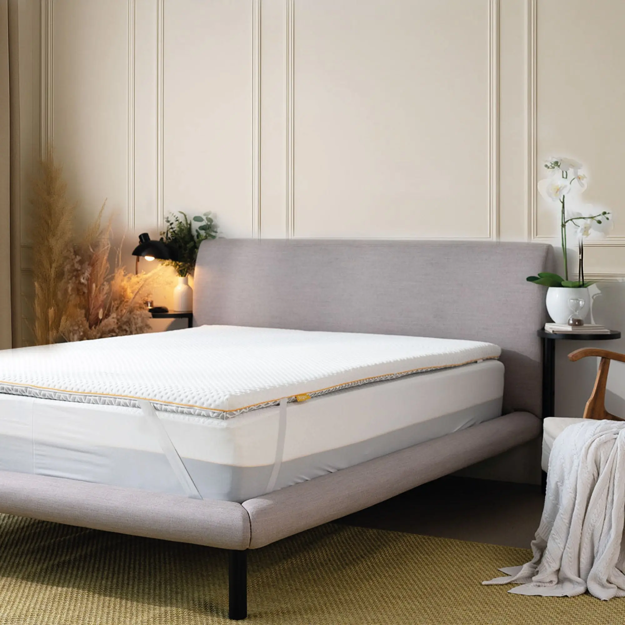 Brightr® Aurora 2 in 1 Memory Foam mattress topper Soft/Medium Firm