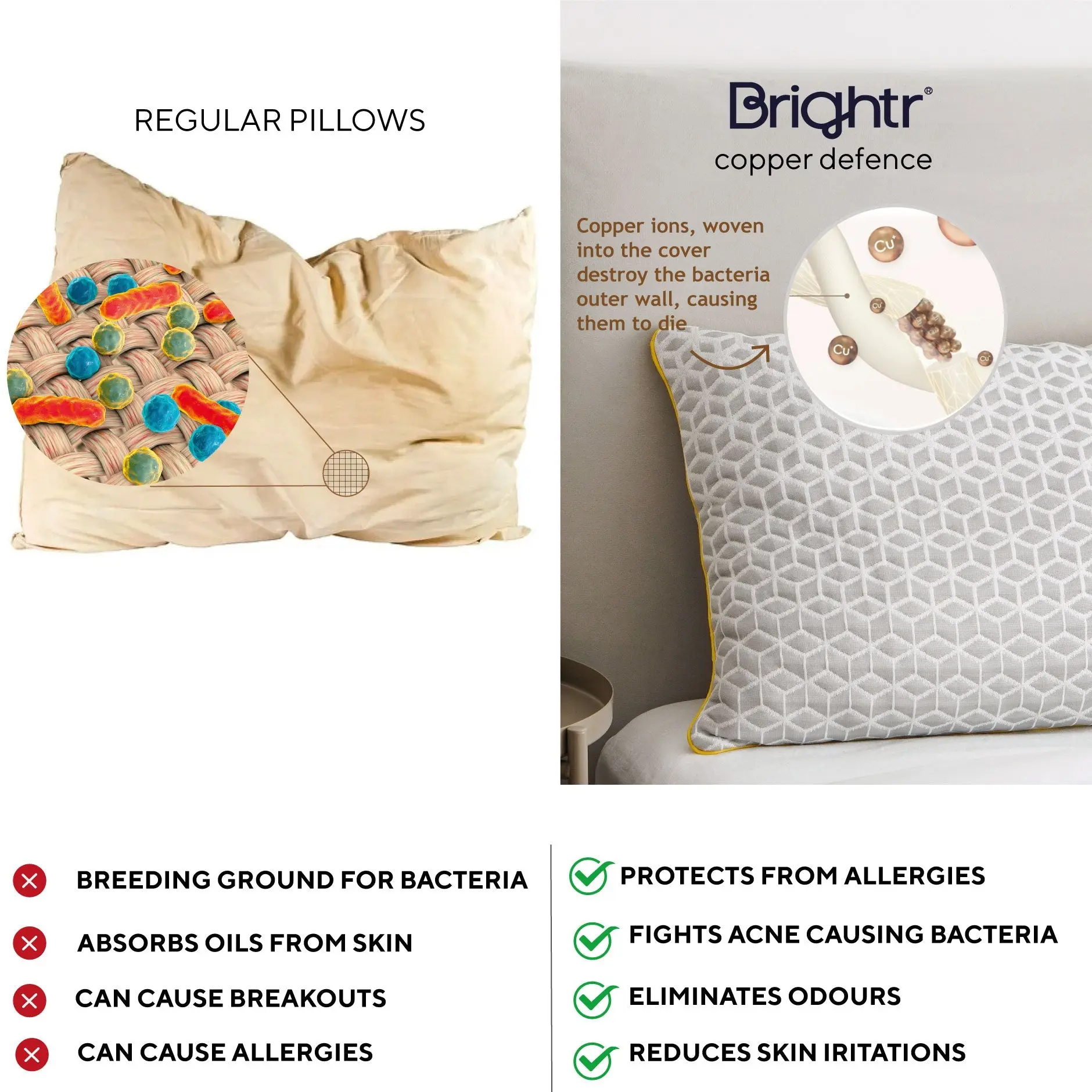 Brightr® Luna adjustable memory foam pillow bundle - Image 9