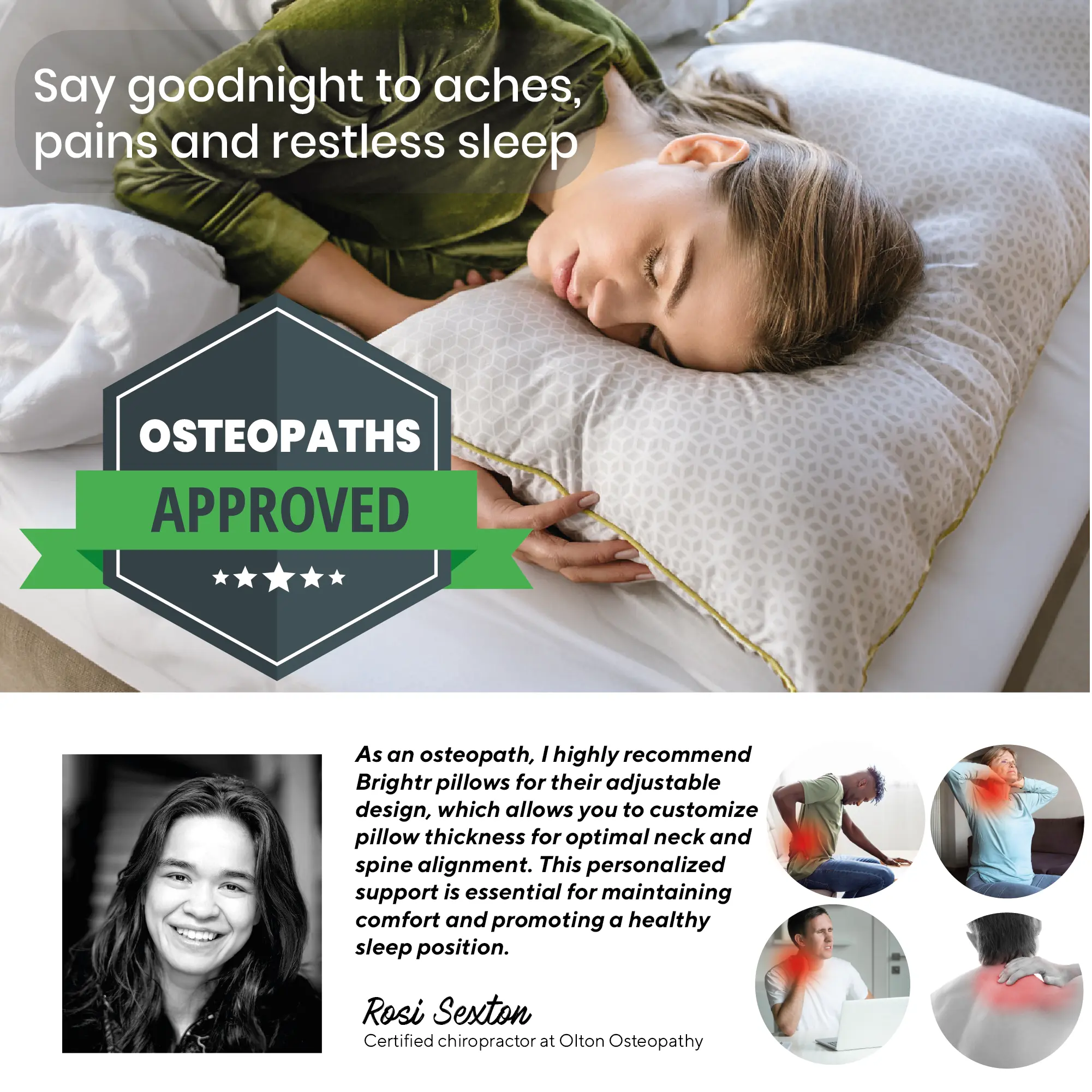 Brightr® Stella Hybrid Adjustable Pillow - Image 4