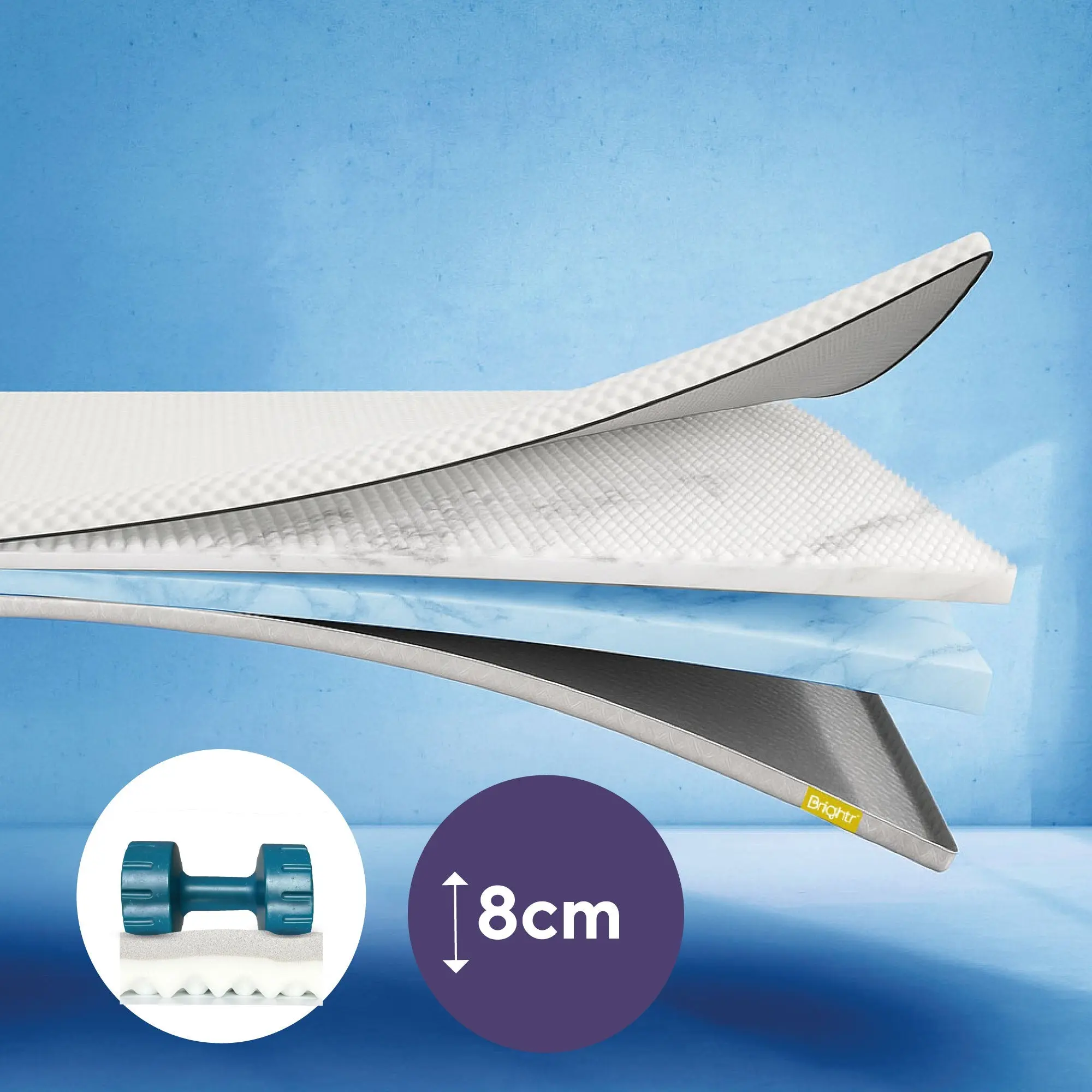 Brightr® Titan Deluxe 2 in 1 Mattress Topper