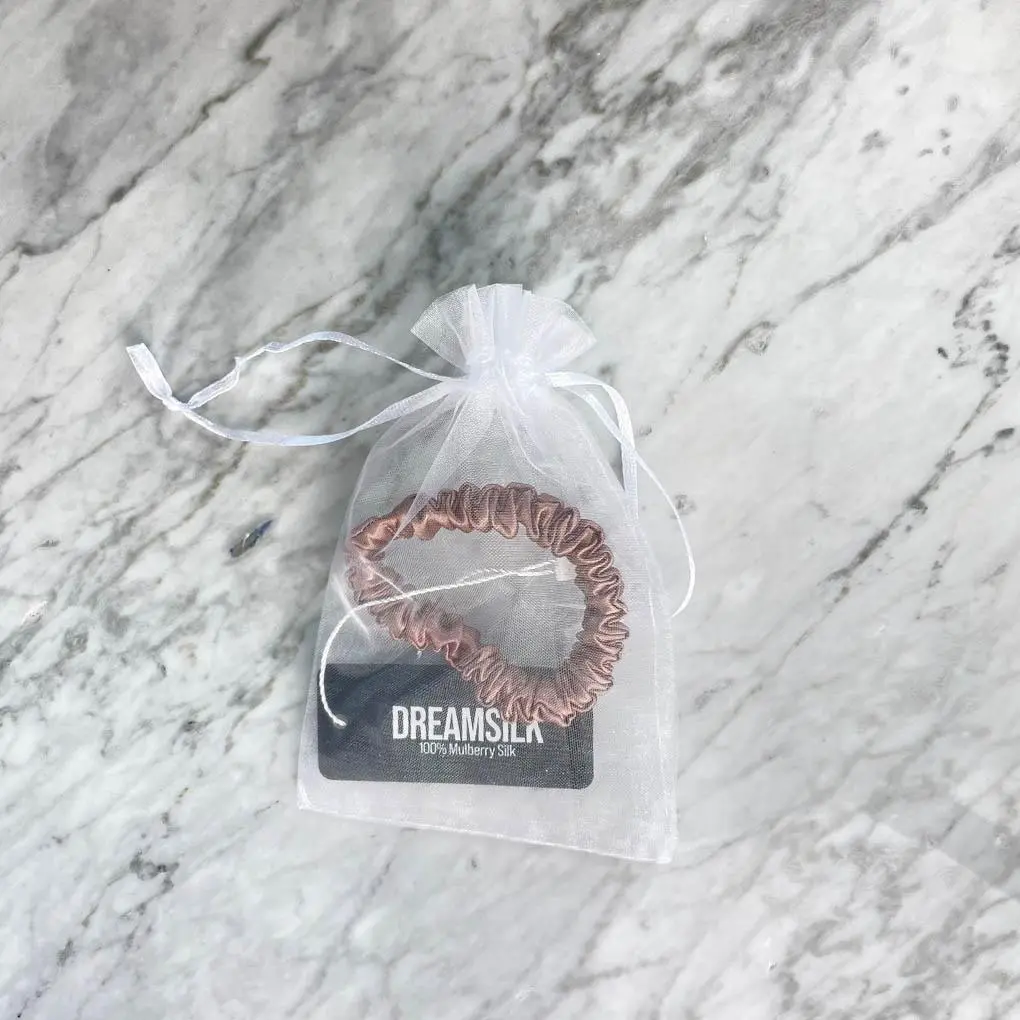 Bronze Silk Scrunchie - Skinny - Image 8