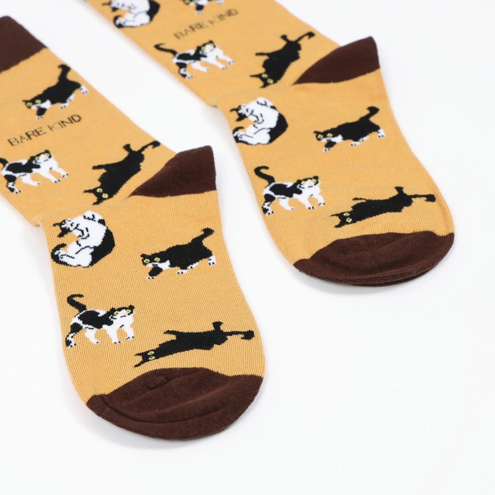 Brown Cat Pet Pair Bamboo Sock Set - Image 6