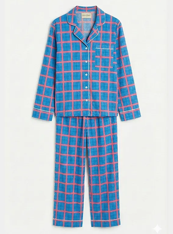 Can Vibe (Blue) Unisex Cotton Pyjama Trouser / Pyjama Trouser Set