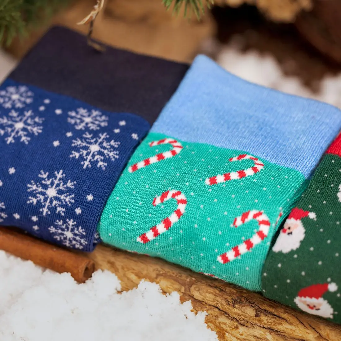 Candy Cane Bamboo Socks - Image 4