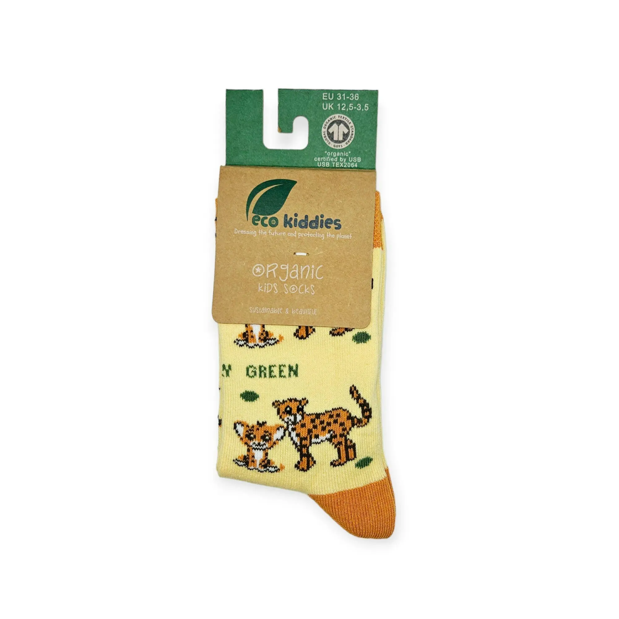 Caring Cheetahs Organic Cotton Kids Socks - Image 6