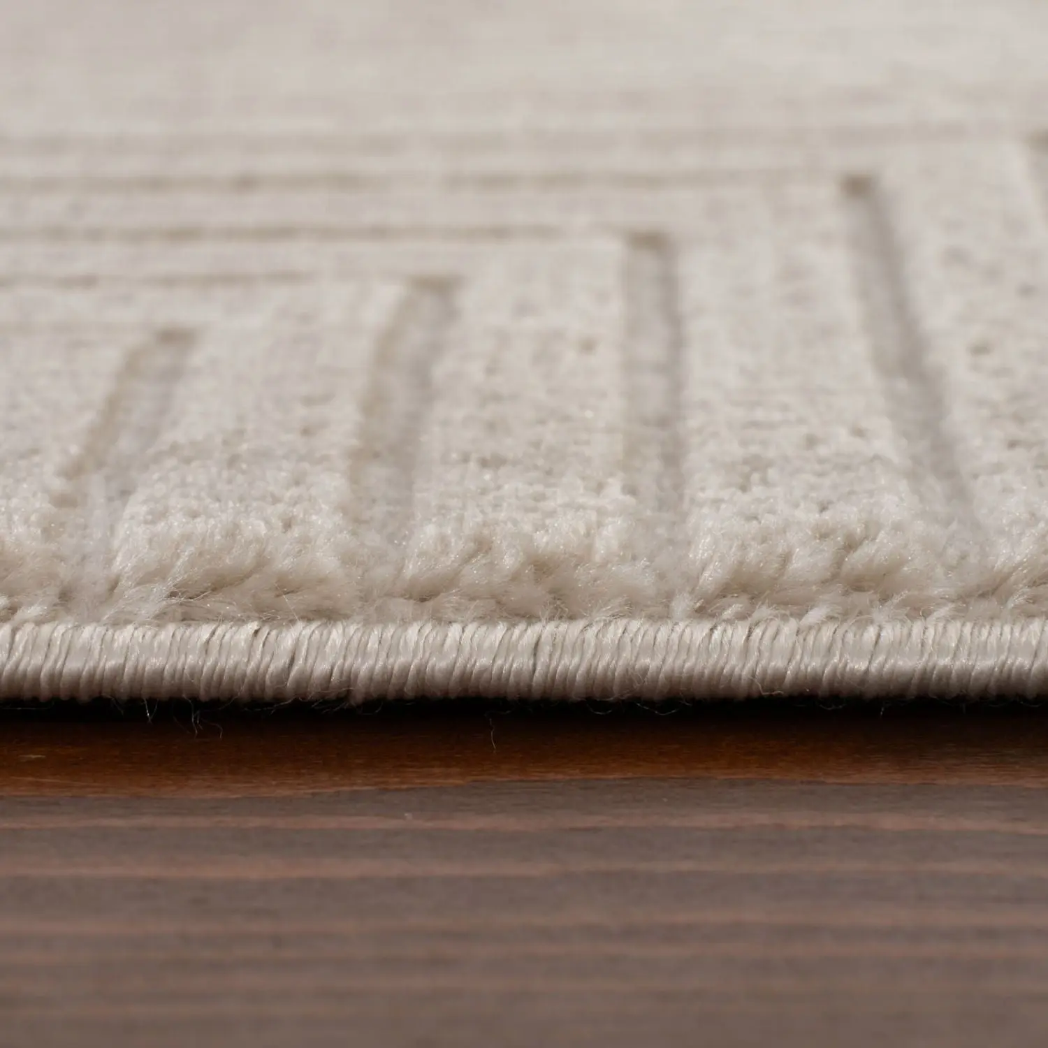 Carmel Beige-Cream Geometric Rug | 6050 - Image 4