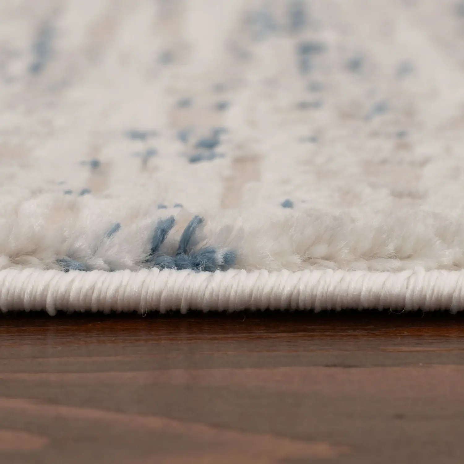 Carmel Cream-Blue Abstract Rug | 6030 - Image 4