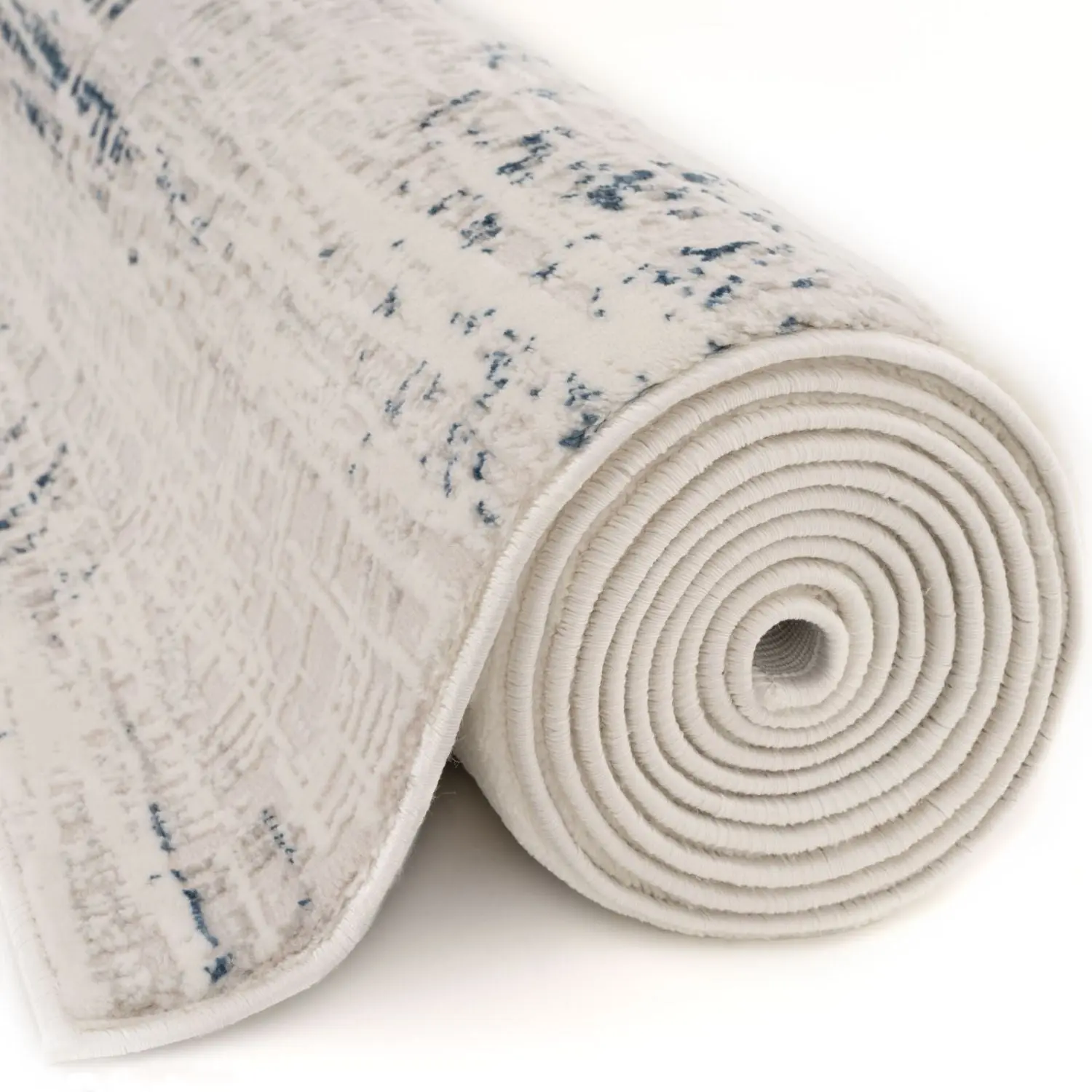 Carmel Cream-Blue Abstract Rug | 6030 - Image 5