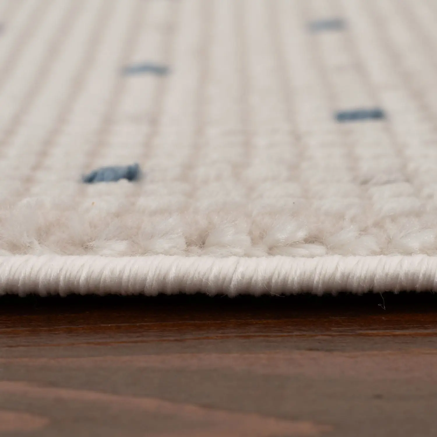 Carmel Cream-Blue Dots Rug | 6080 - Image 4