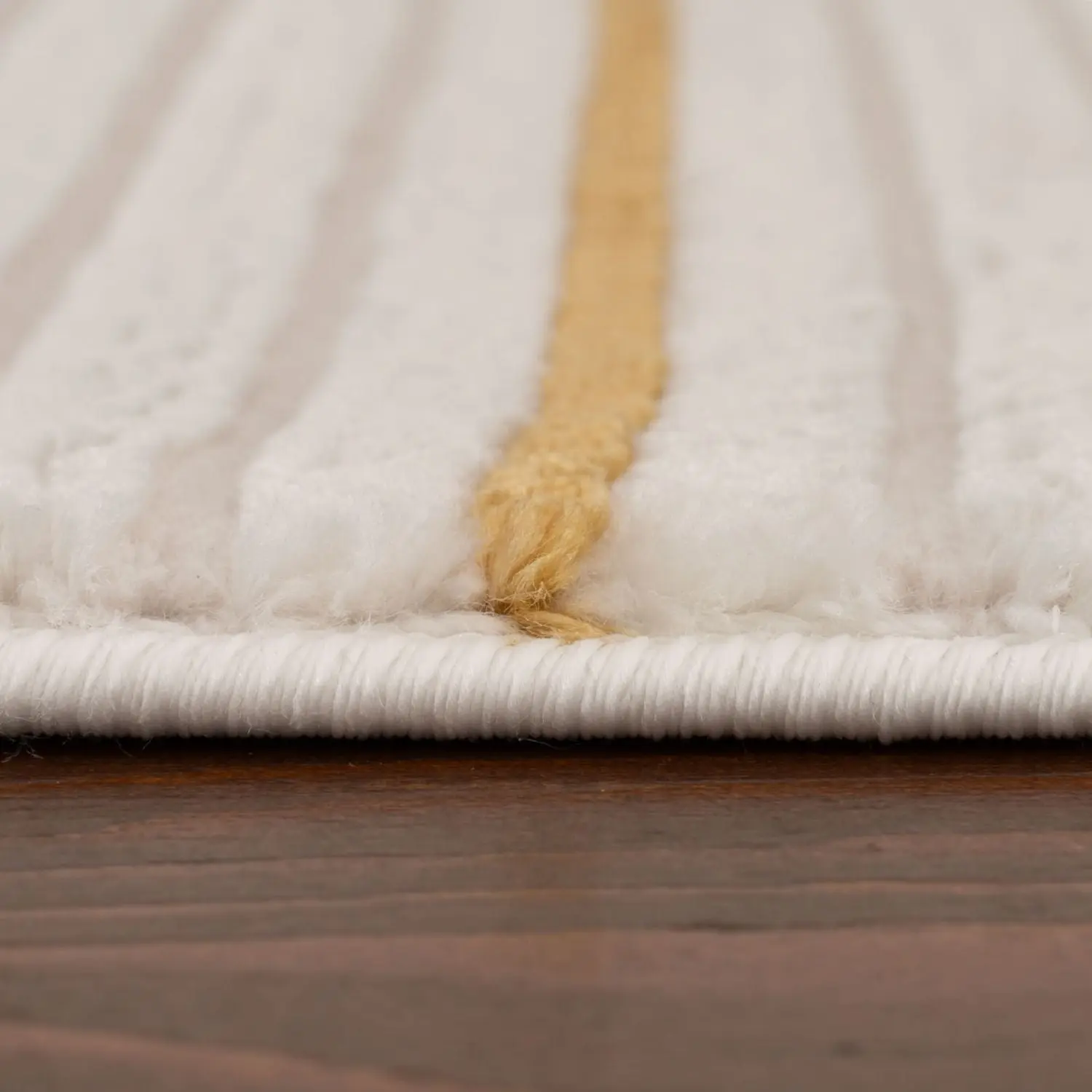 Carmel Cream-Gold Geometric Rug | 6040 - Image 4