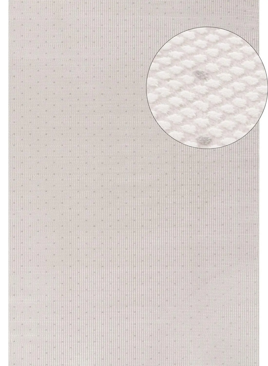 Carmel Cream-Grey Dots Rug | 6080