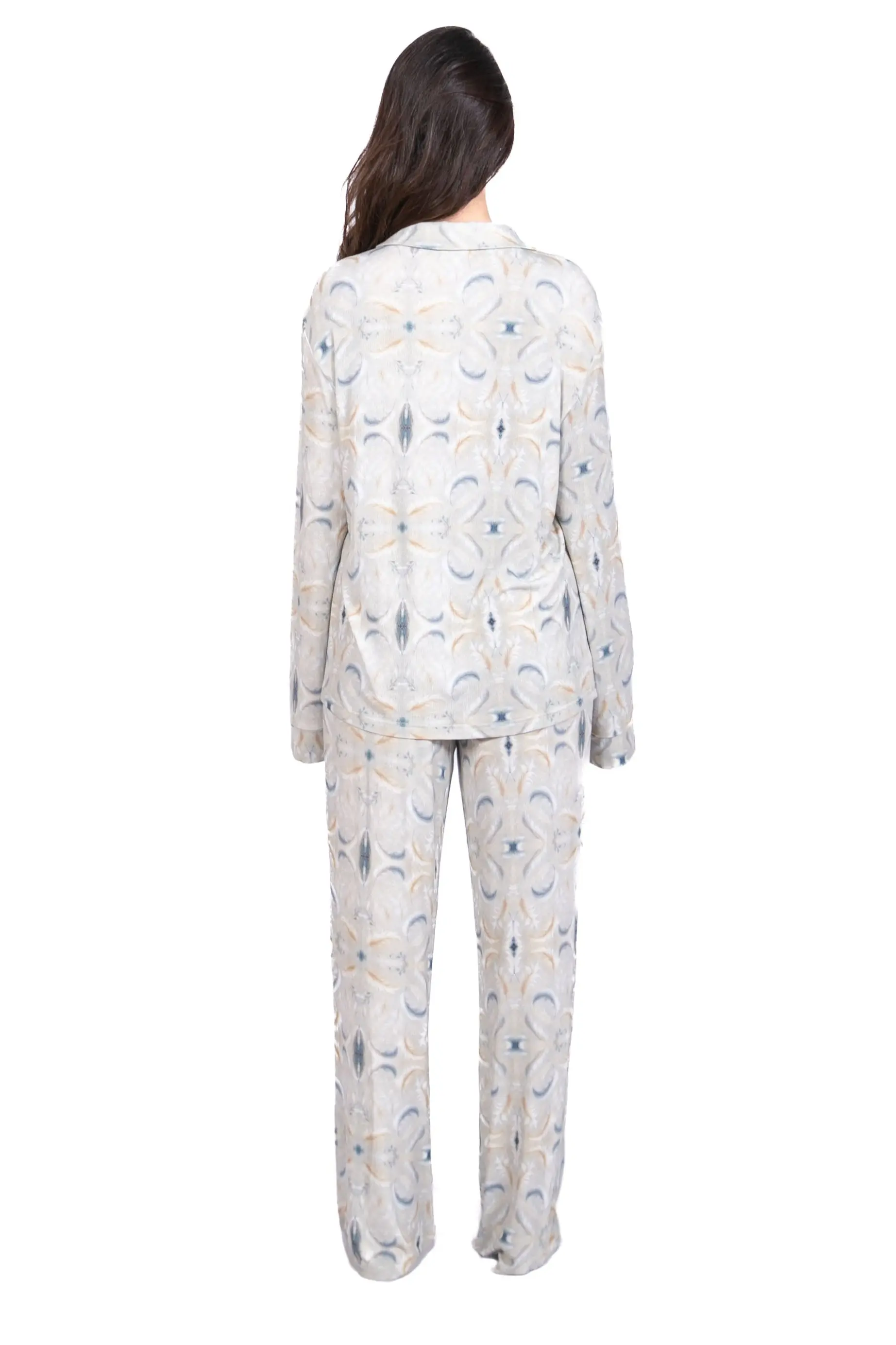Celestial Serenity Women's Bamboo Pyjama Trouser Set - Image 4