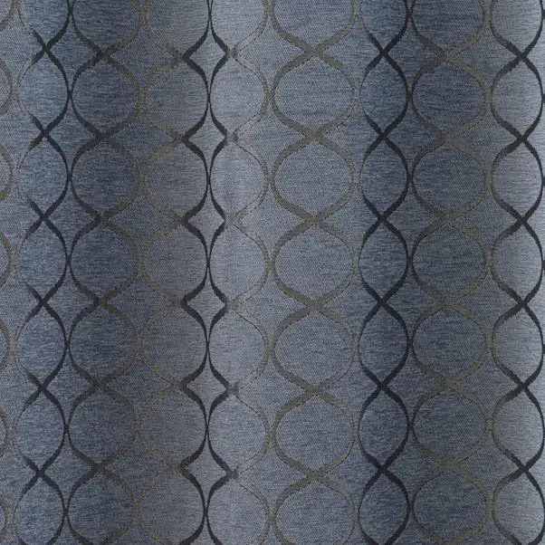 Chenille Ogee Eyelet Curtains - Image 3